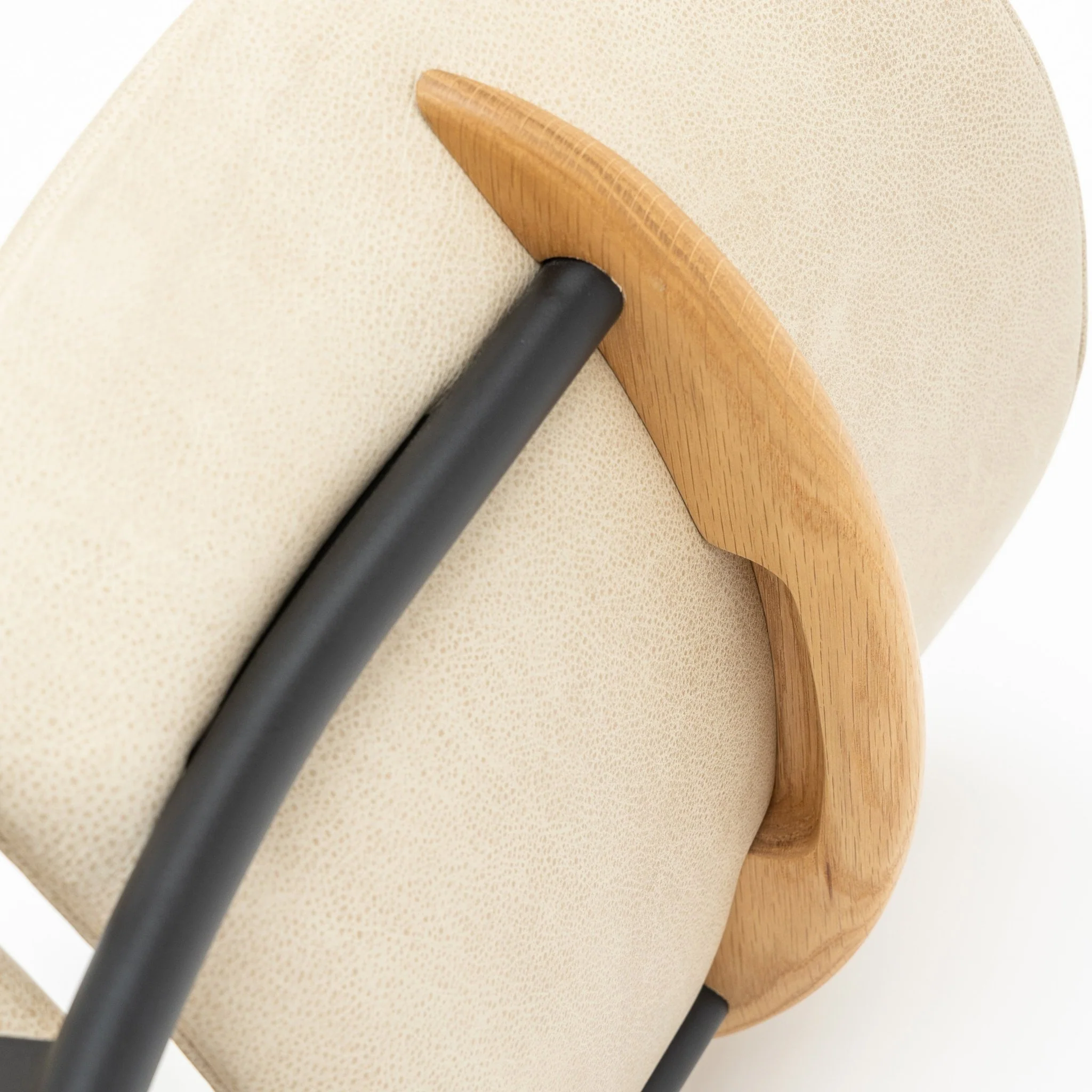 Solace Chair - Light Oak & Limestone Leather - Image 15