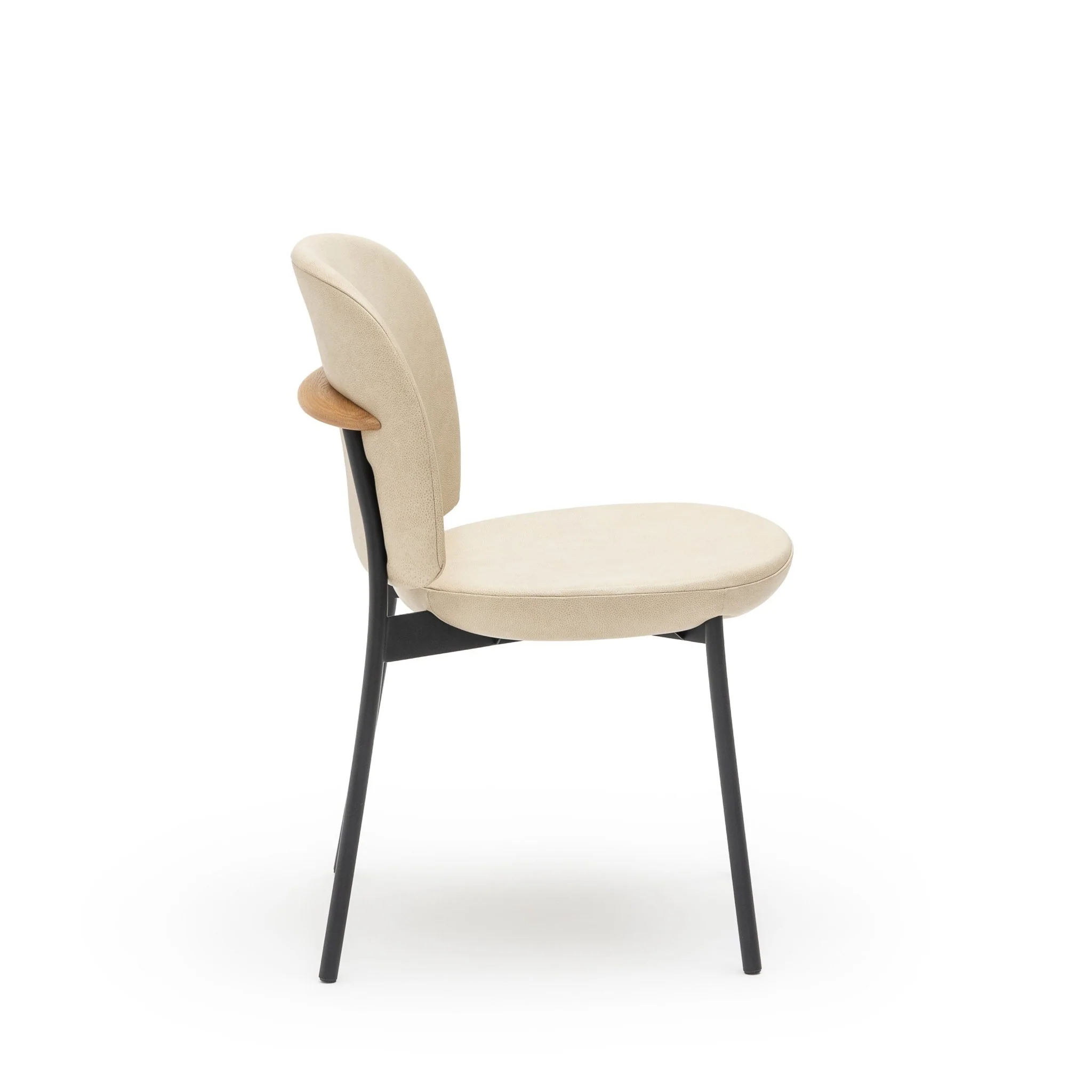 Solace Chair - Light Oak & Limestone Leather - Image 4