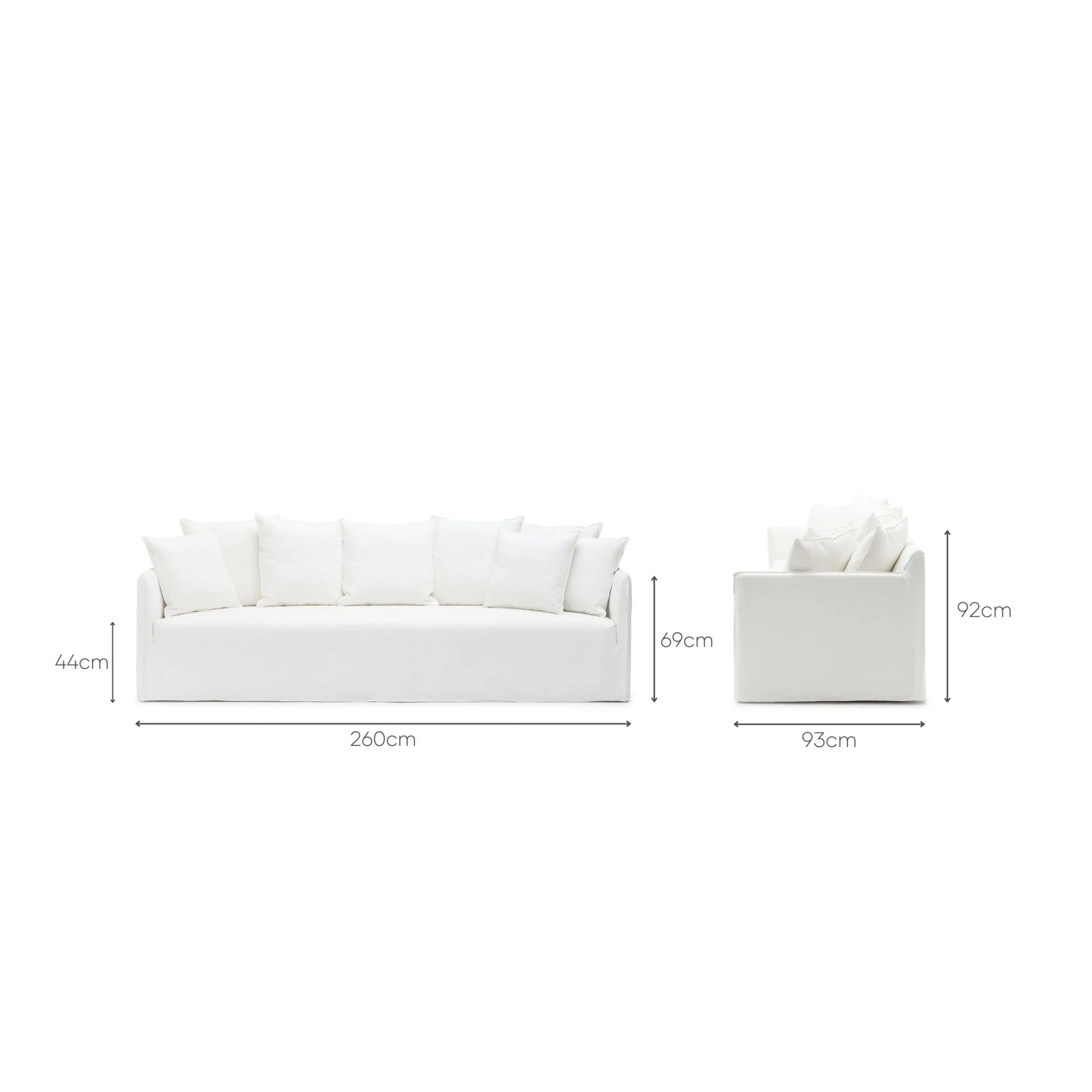 Solara Sofa - Off White - Image 15
