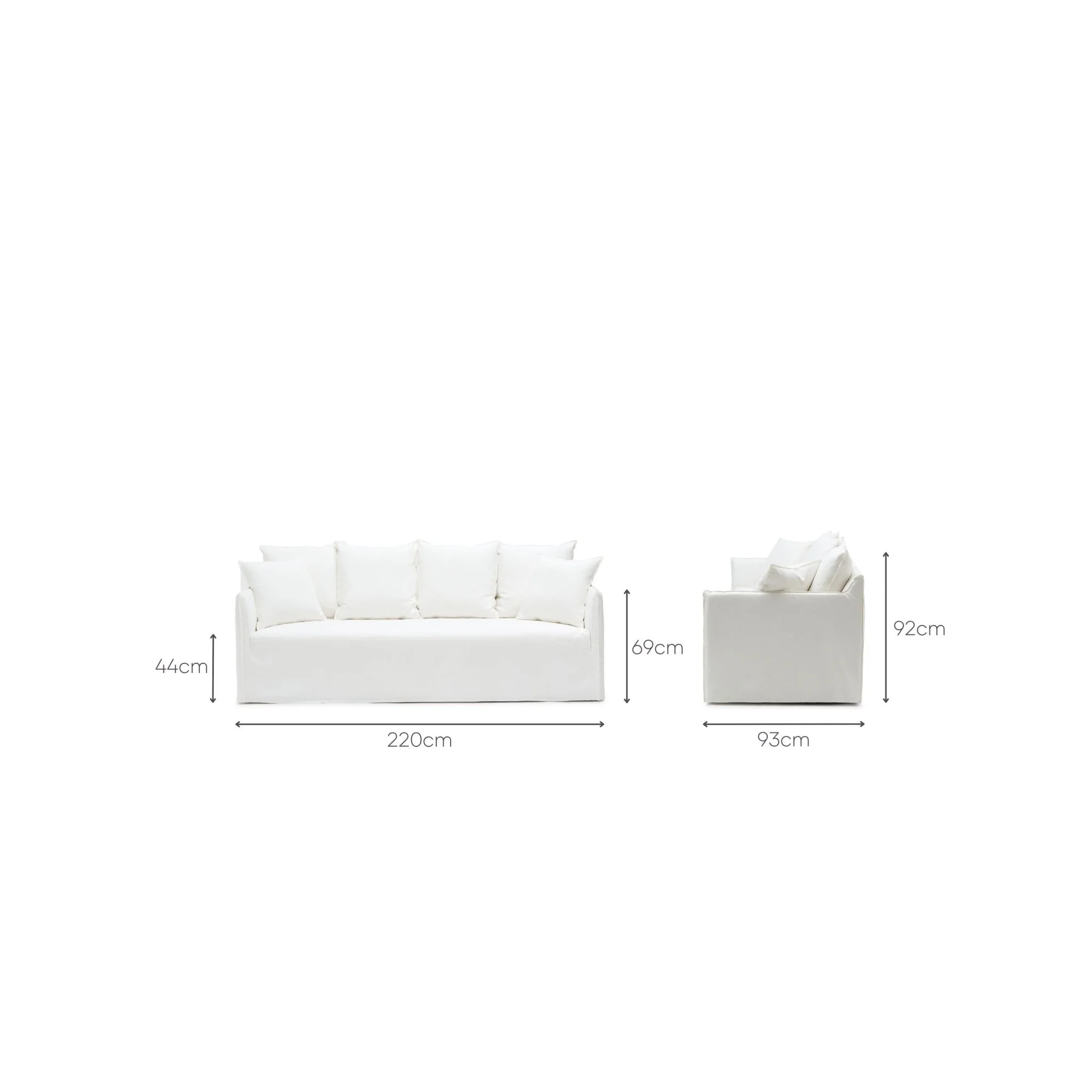 Solara Sofa - Off White - Image 30