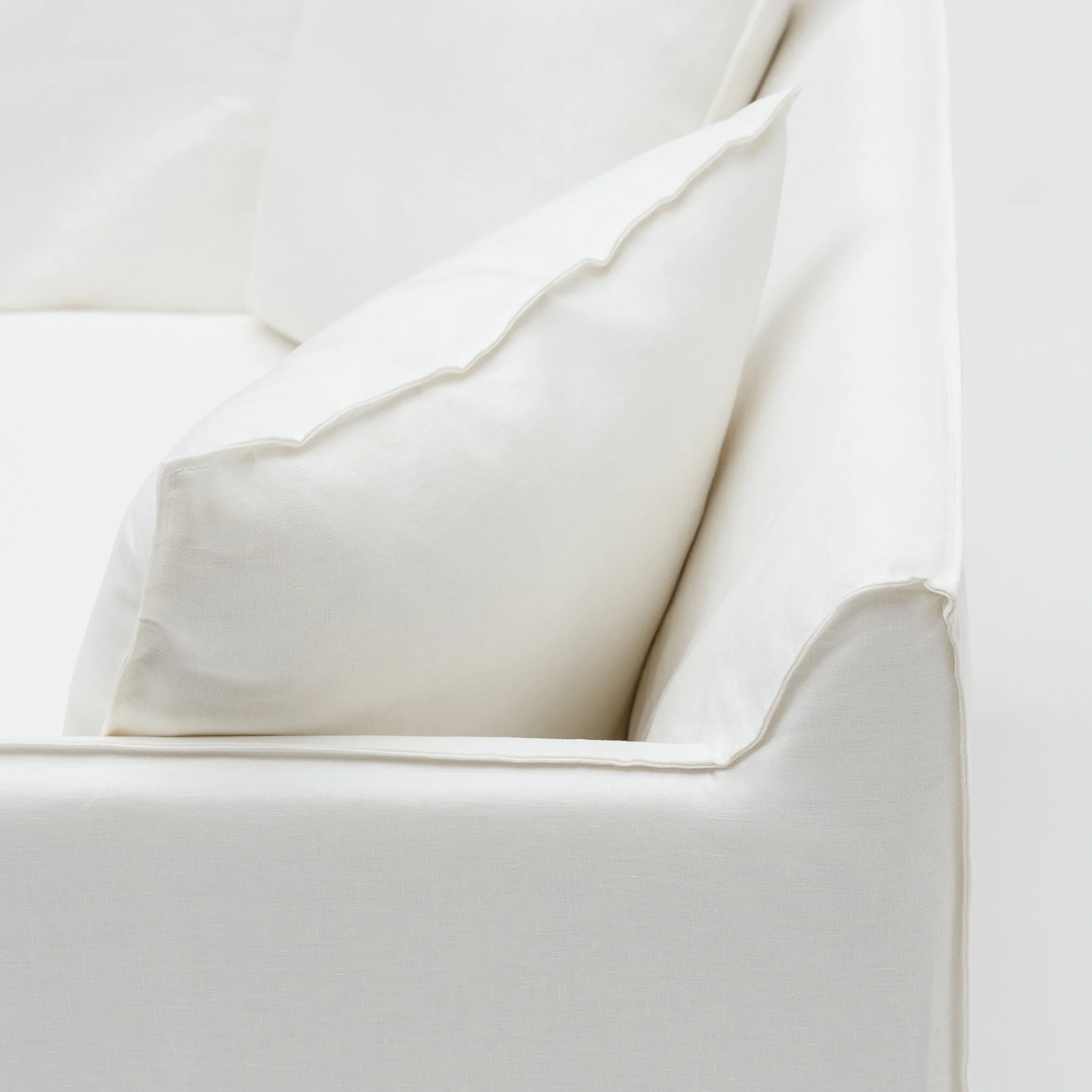 Solara Love Seat - Off White - Image 8