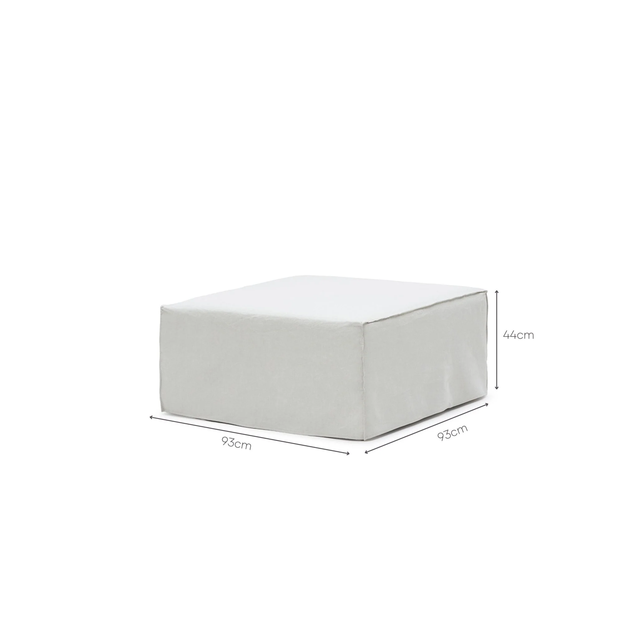 Solara Ottoman - Beige - Image 7