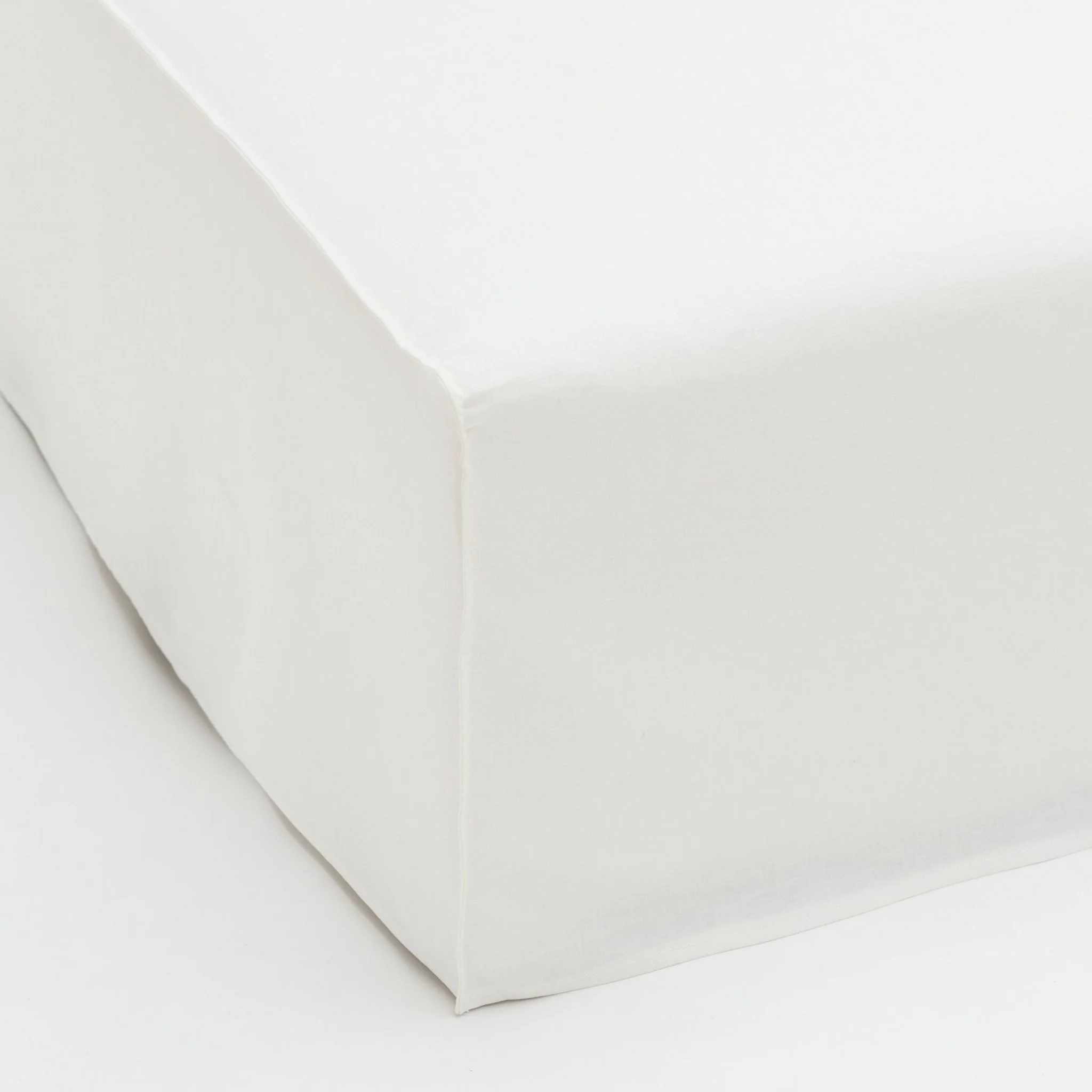 Solara Ottoman - Off White - Image 4