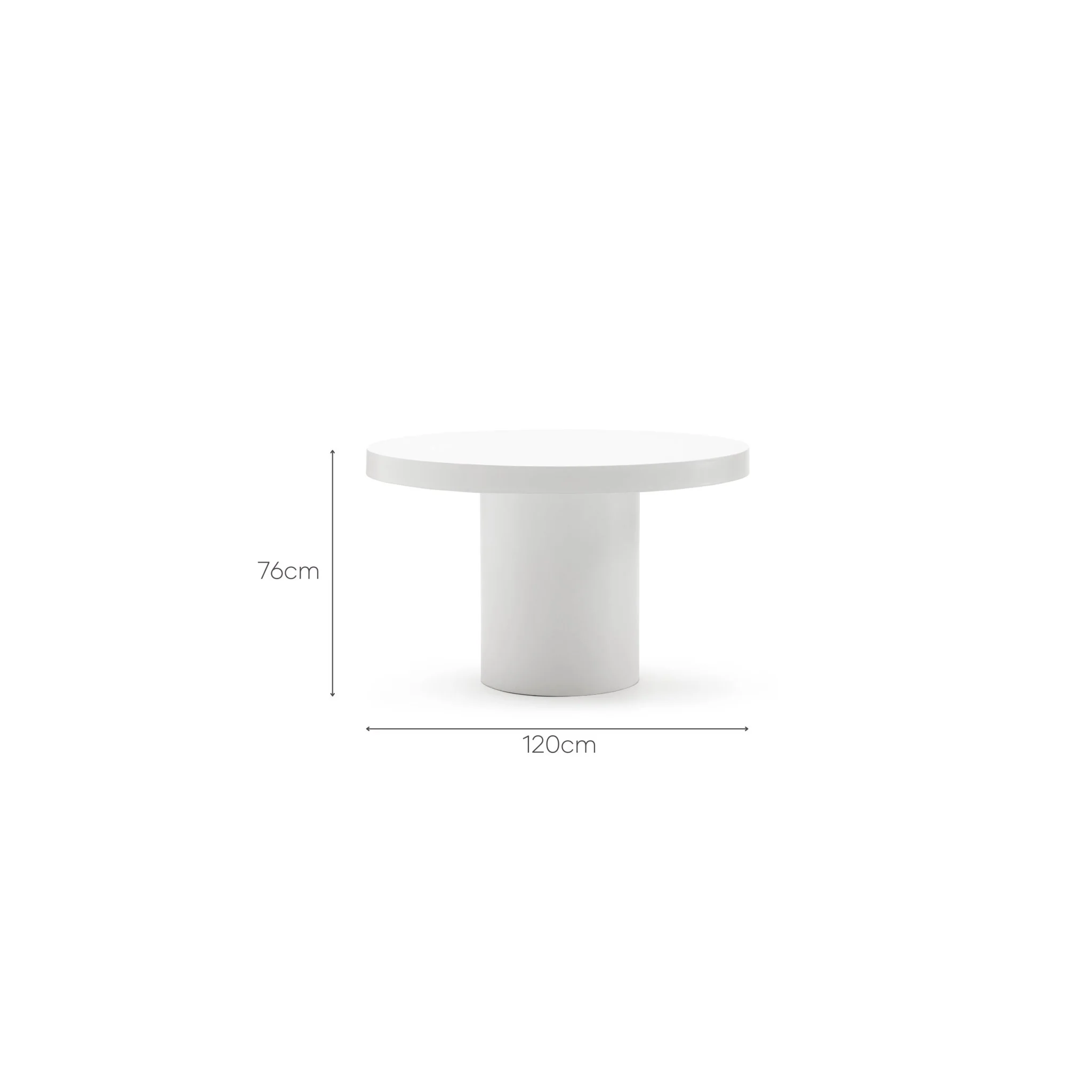 Sorento Round Dining Table - Chalk - Image 11
