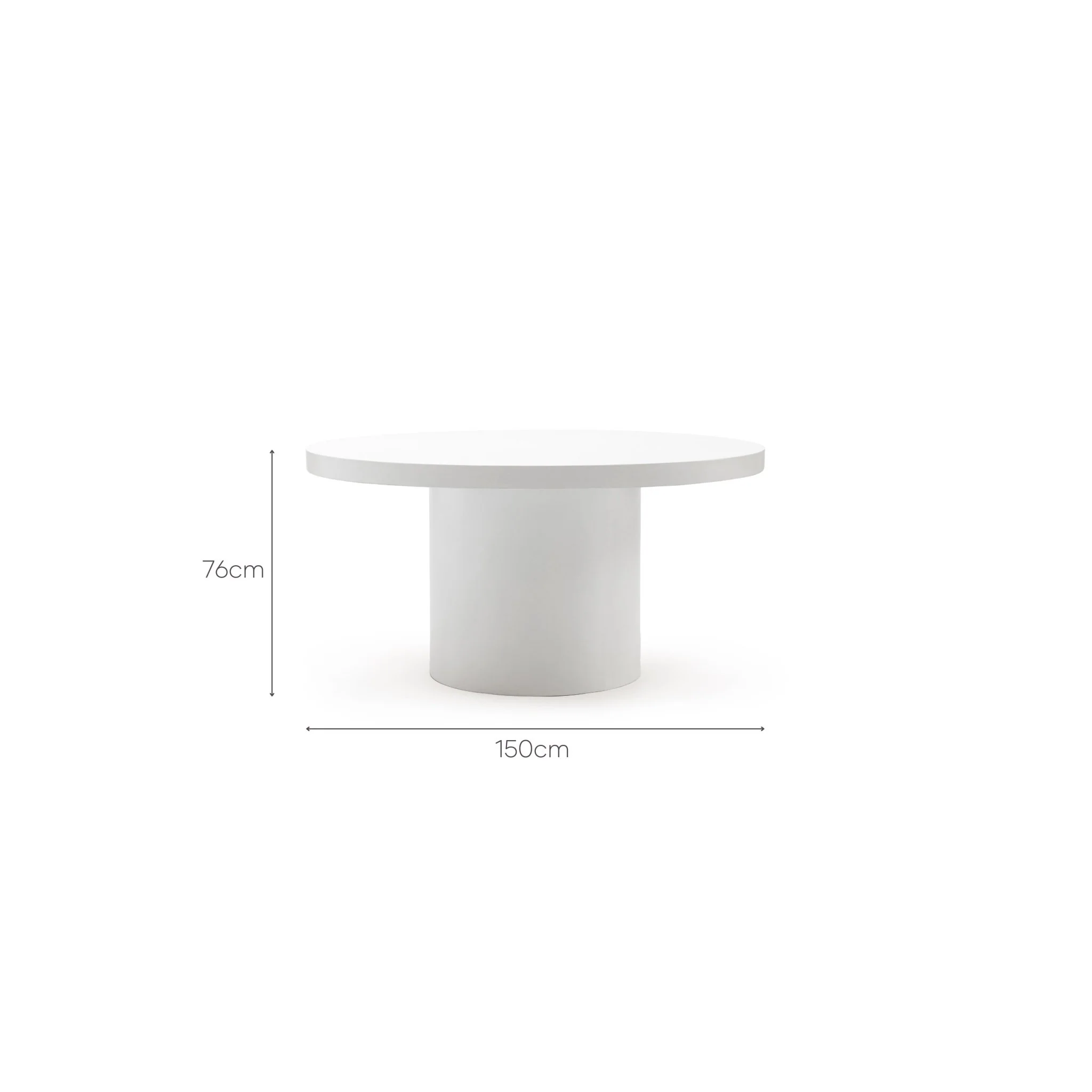 Sorento Round Dining Table - Chalk - Image 17