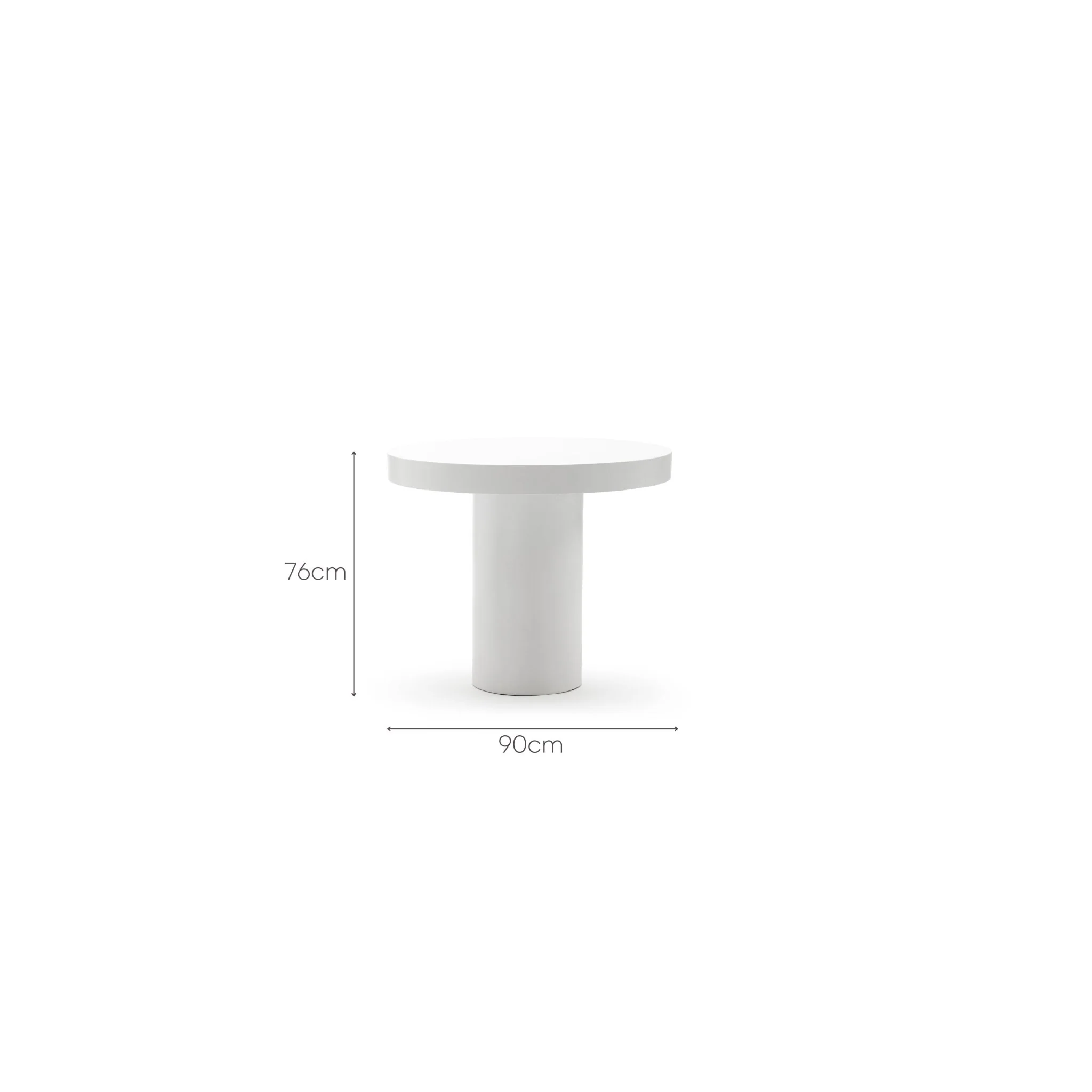 Sorento Round Dining Table - Chalk - Image 5