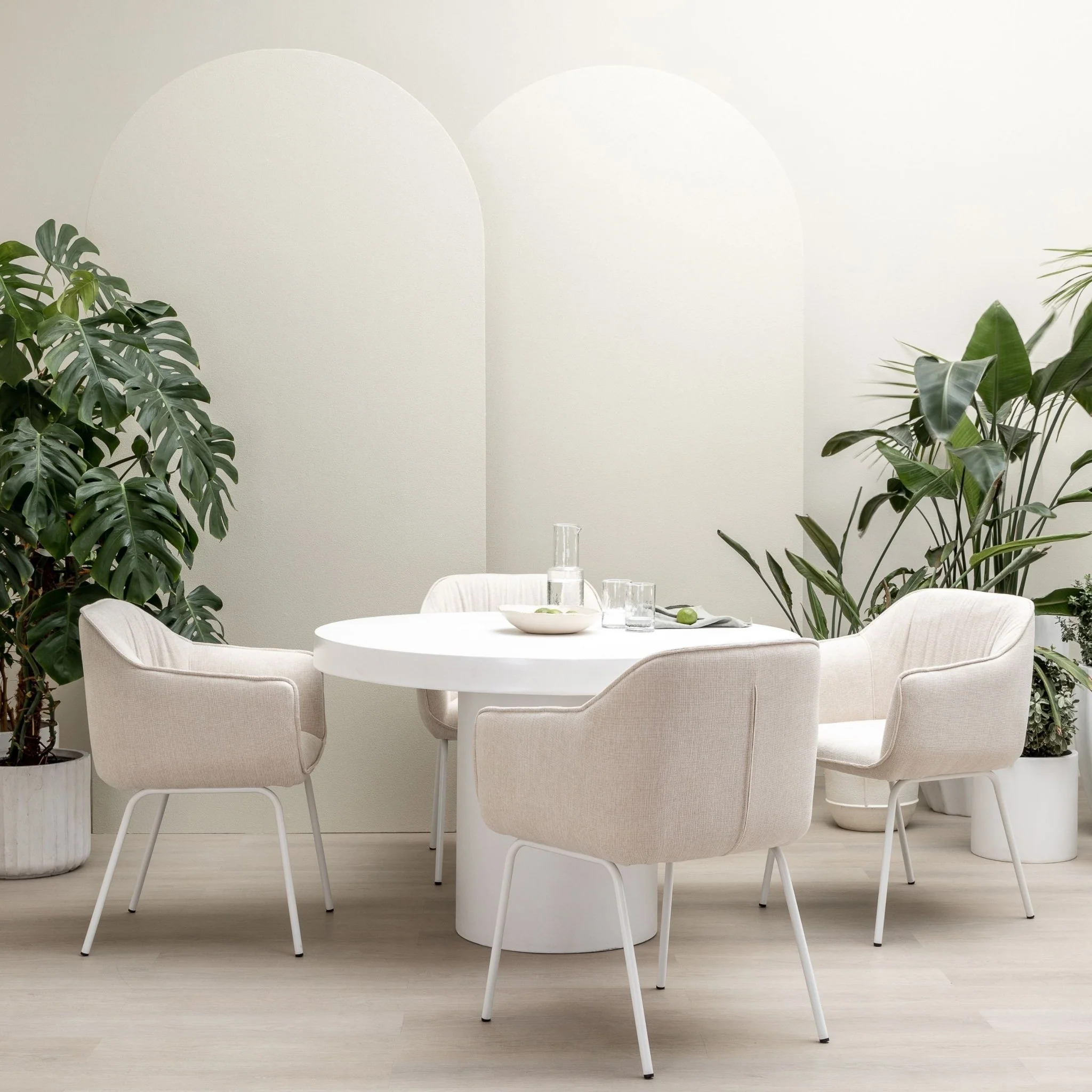Sorento Round Dining Table - Chalk - Image 7