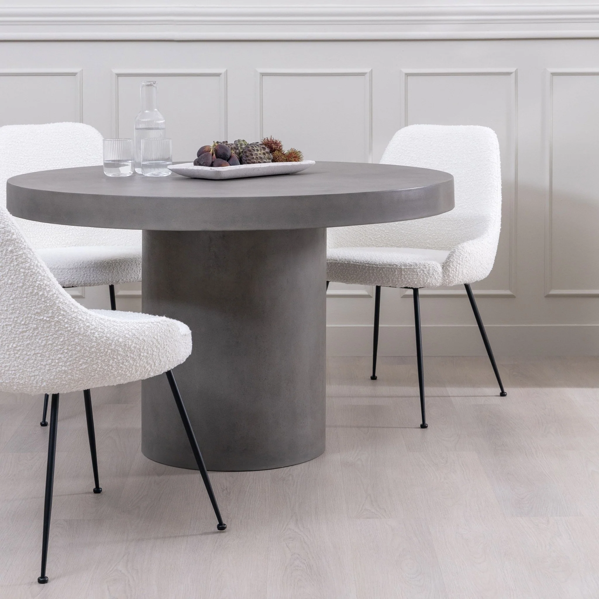 Sorento Round Dining Table - Grey - Image 10