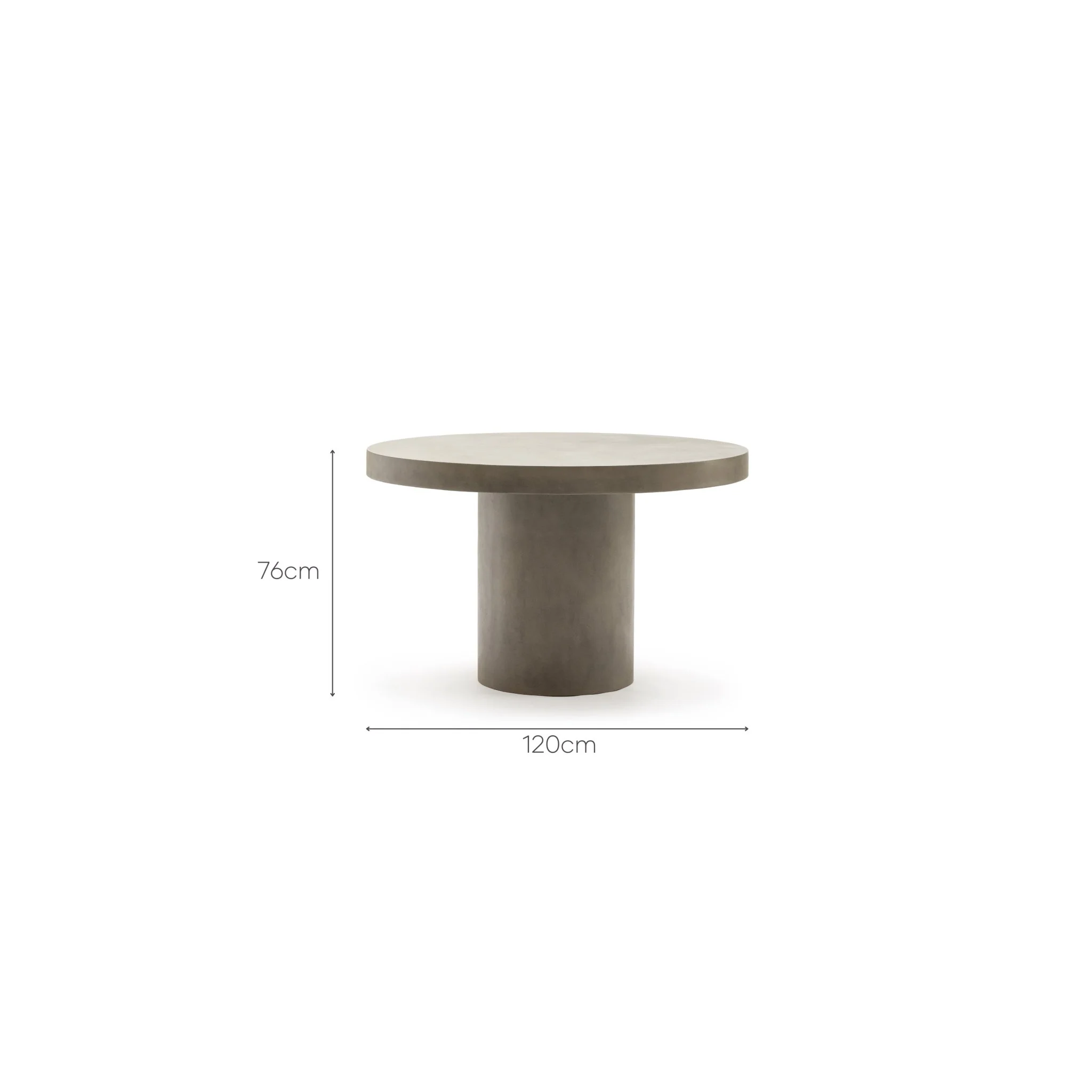 Sorento Round Dining Table - Grey - Image 16
