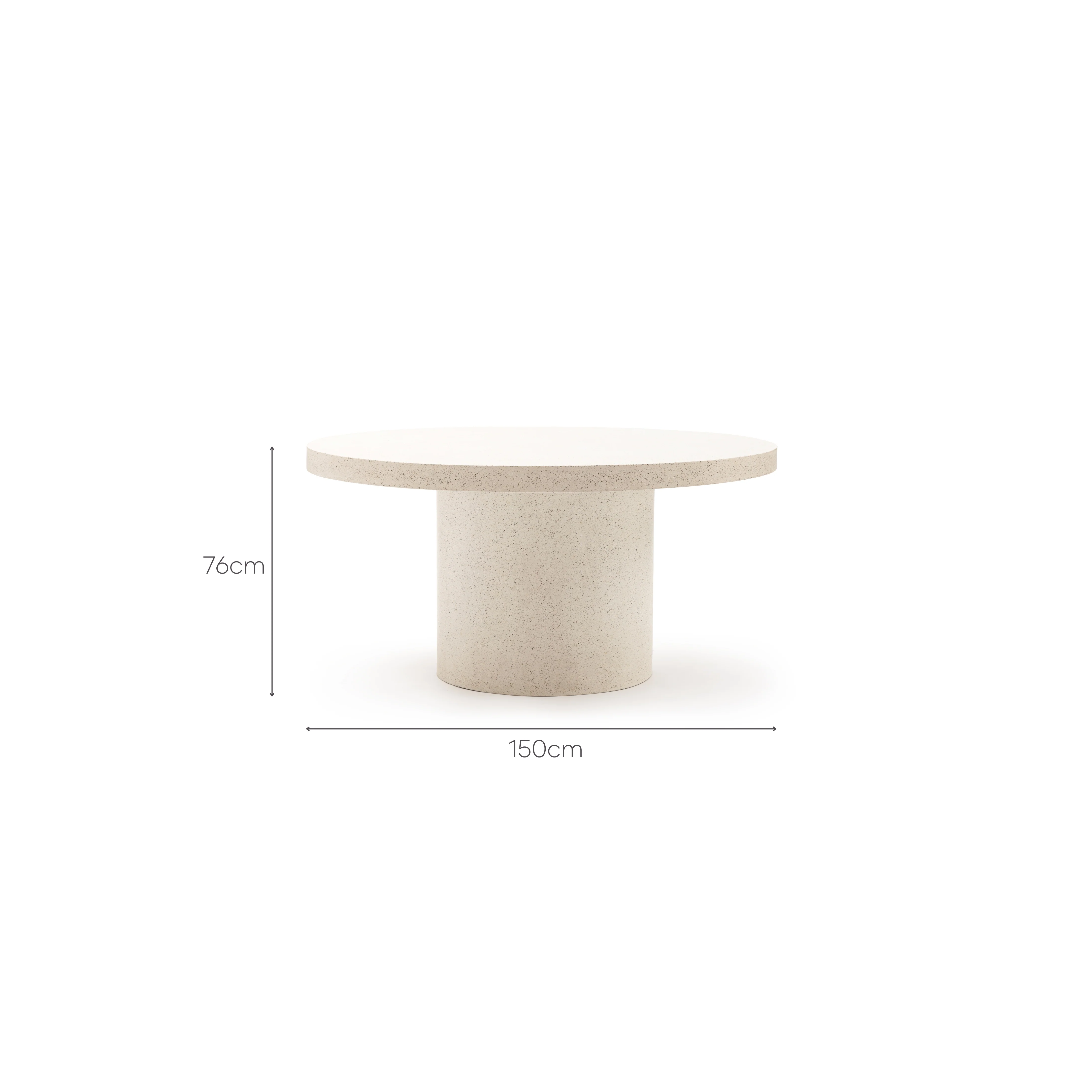 Sorento Round Dining Table - Sand - Image 20