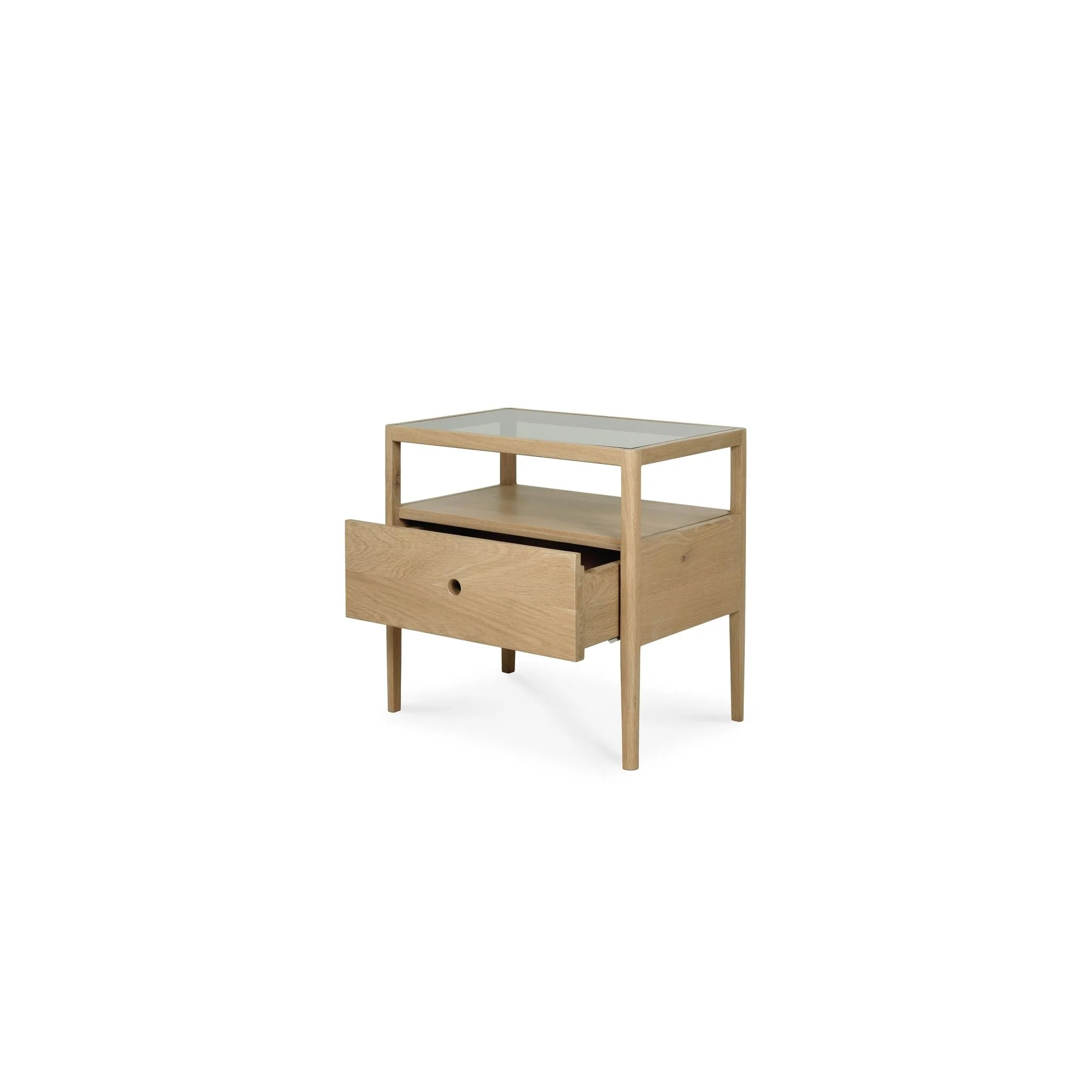 Spindle Bedside Table - Oak - Image 4