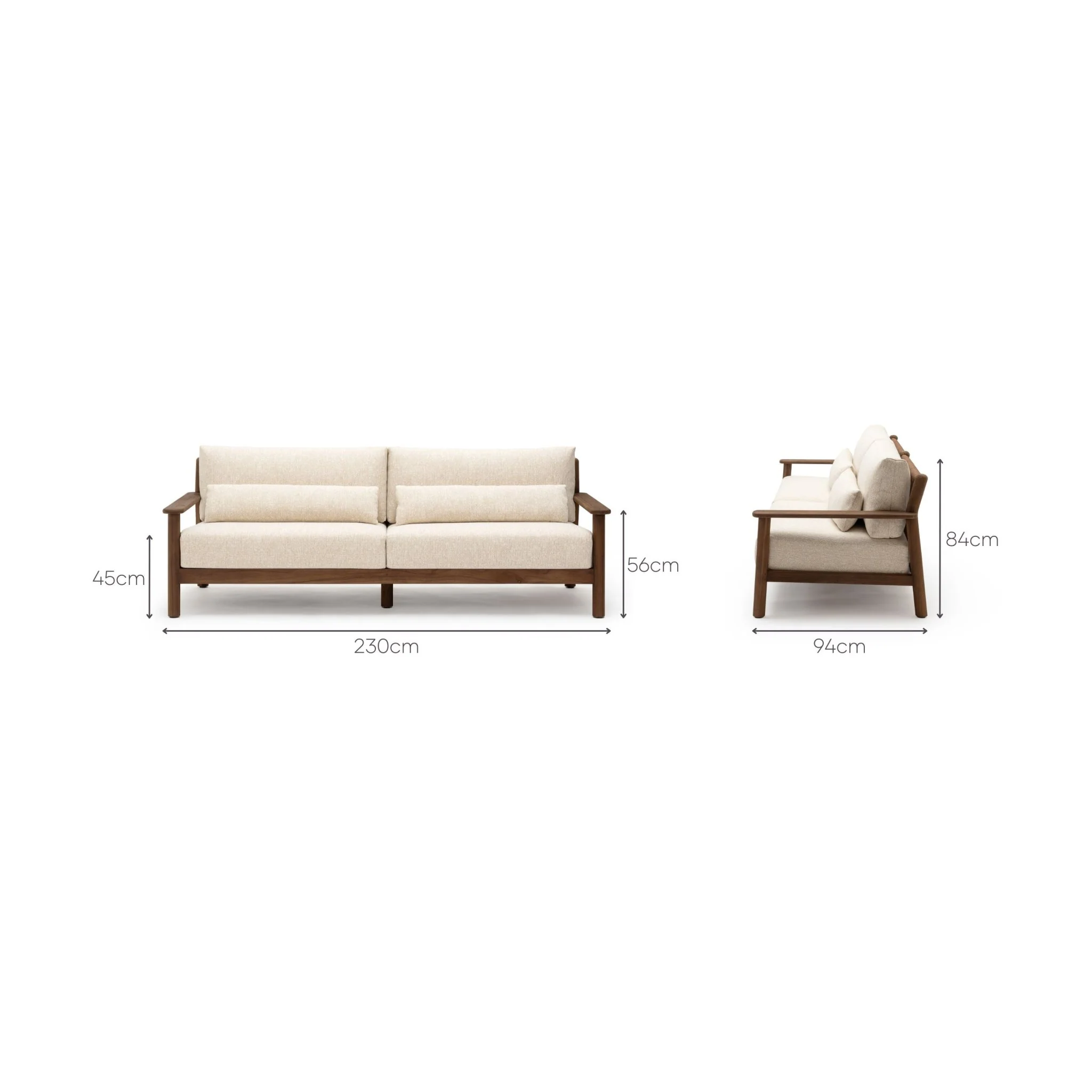 Tahiti 3 Seater Sofa - Angora - Image 22