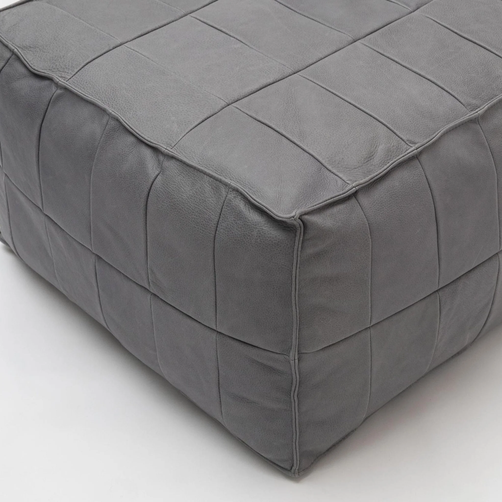Tanbo Stool - Charcoal Leather - Image 4