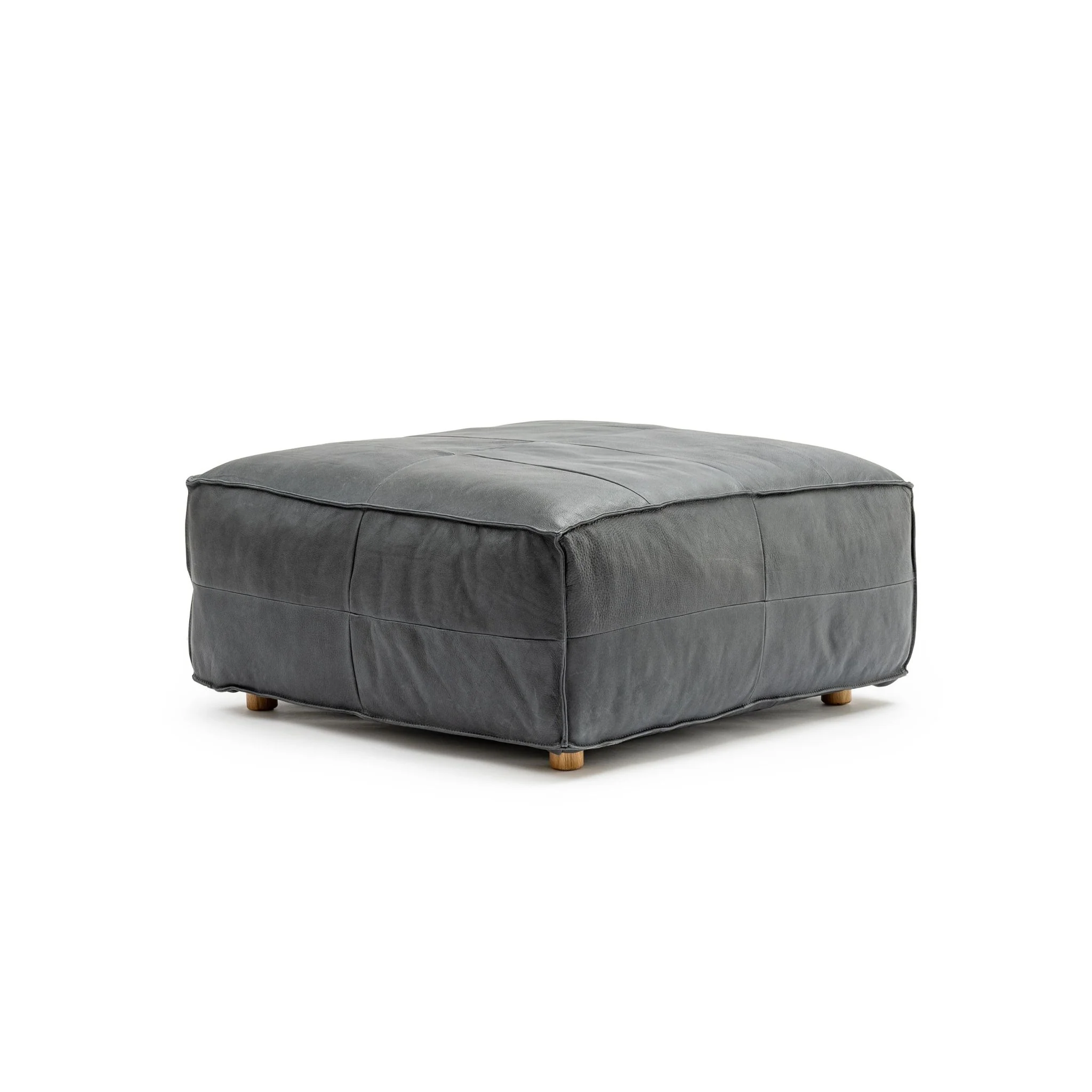 Tanbo Stool - Charcoal Leather - Image 7