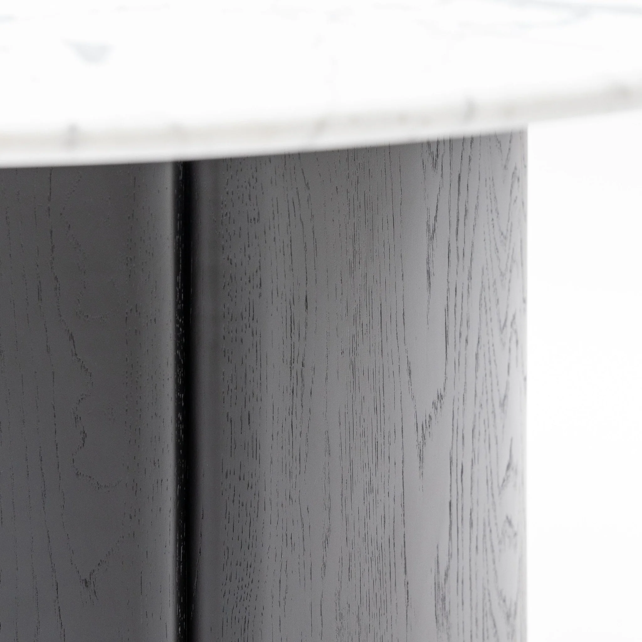 Tathra 125 Table - Black Oak & Bianca Carrara - Image 3