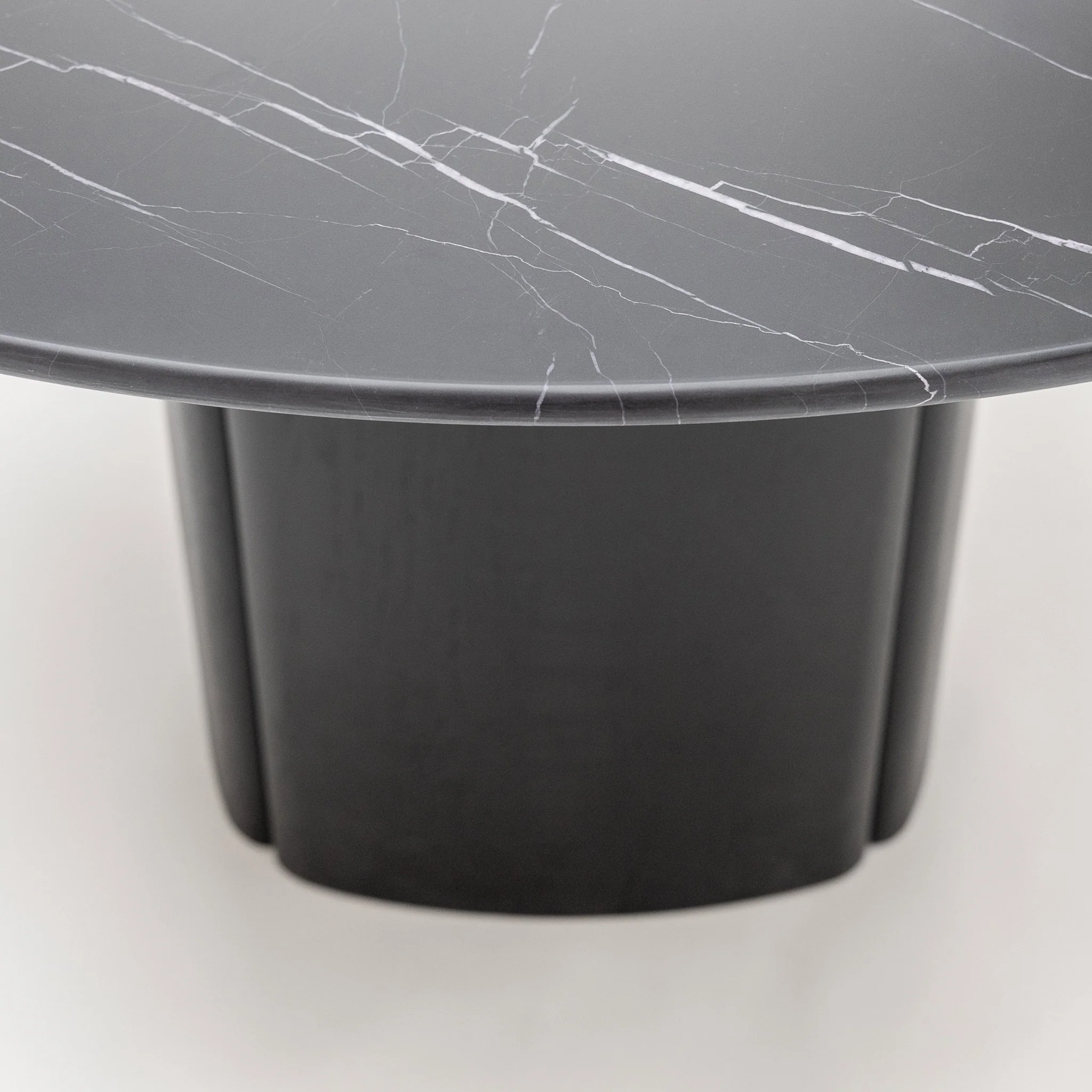 Tathra 125 Table - Black Oak & Nero Marquina - Image 6