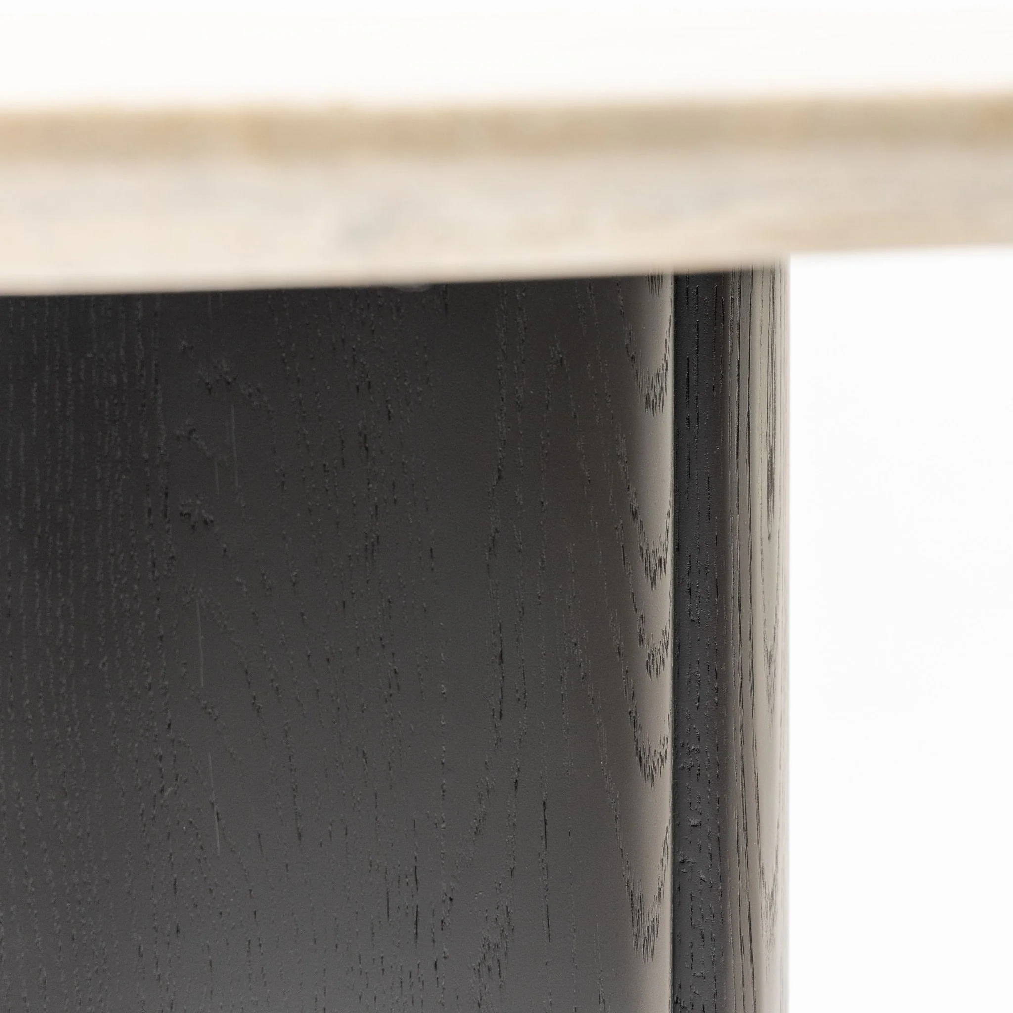 Tathra 125 Table - Black Oak & Travertine - Image 3