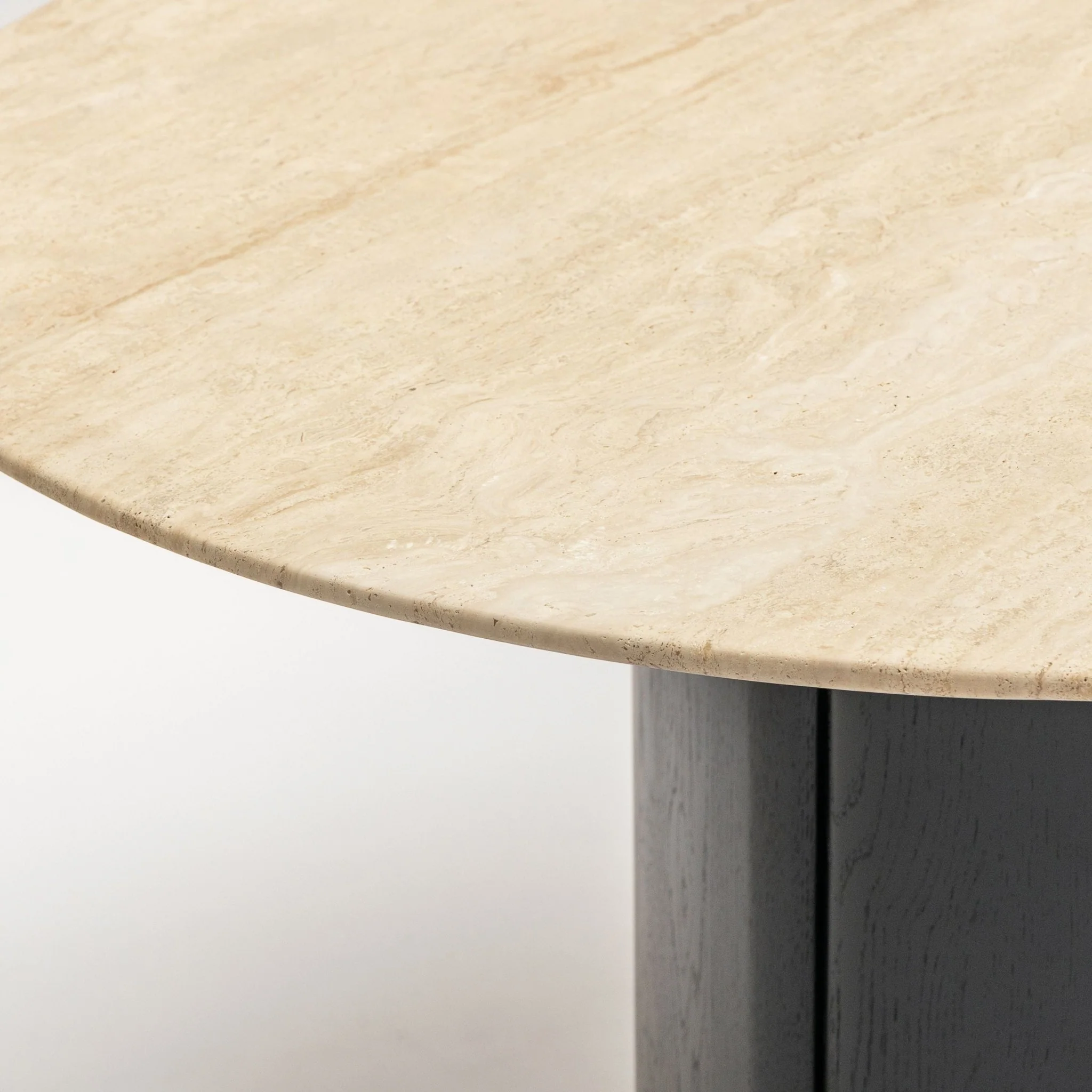 Tathra 125 Table - Black Oak & Travertine - Image 5