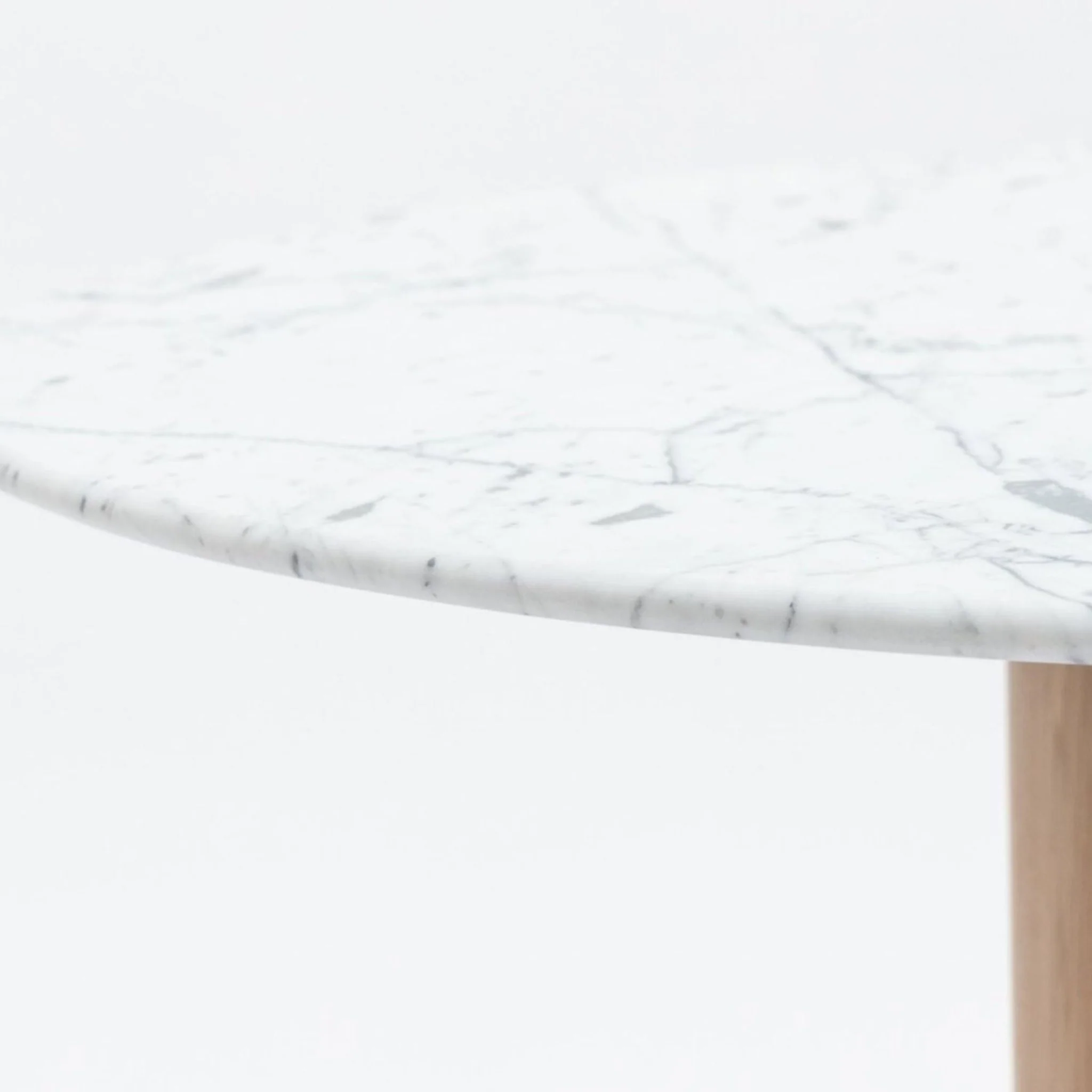 Tathra 125 Table - Light Oak & Bianca Carrara - Image 6