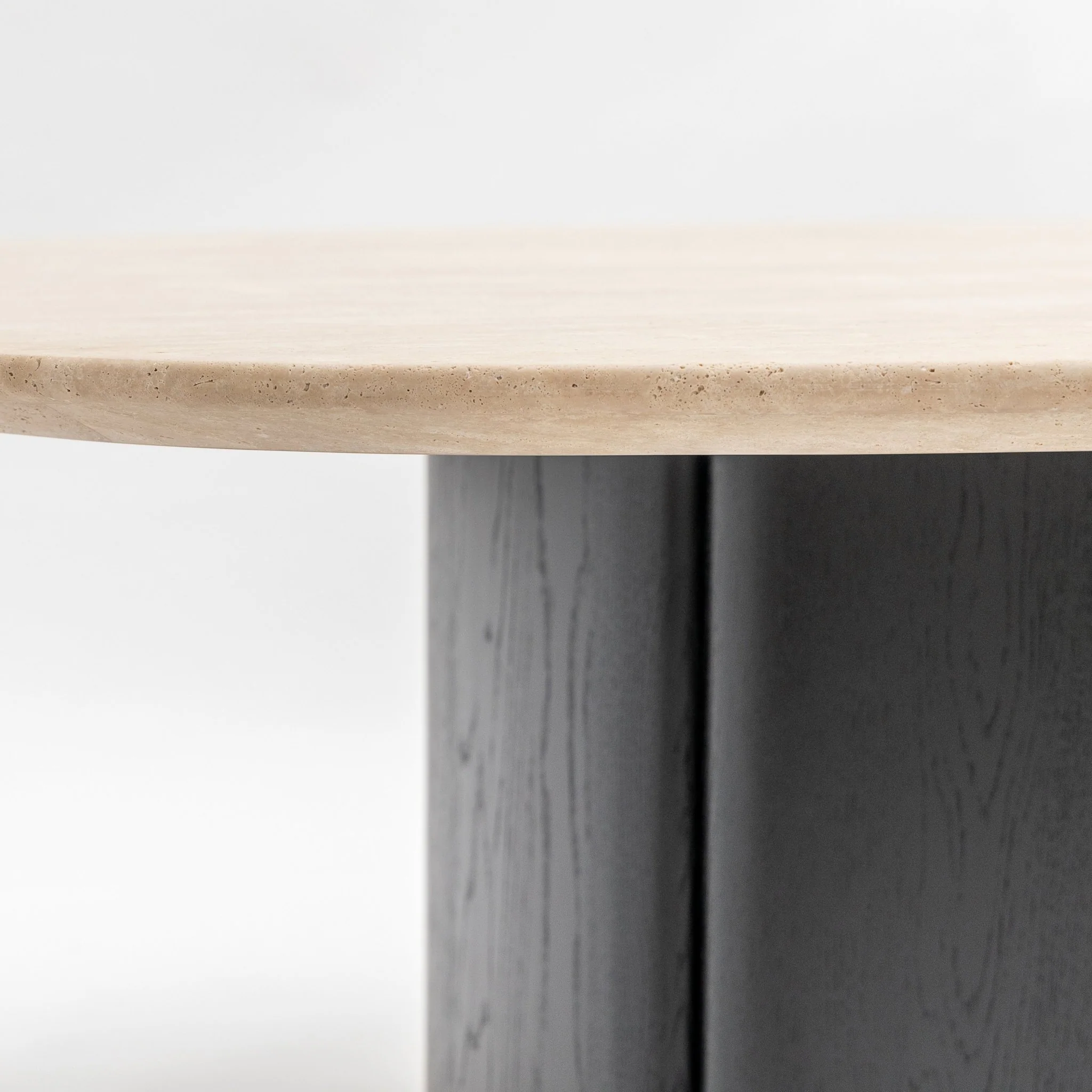 Tathra 155 Table - Black Oak & Travertine - Image 13