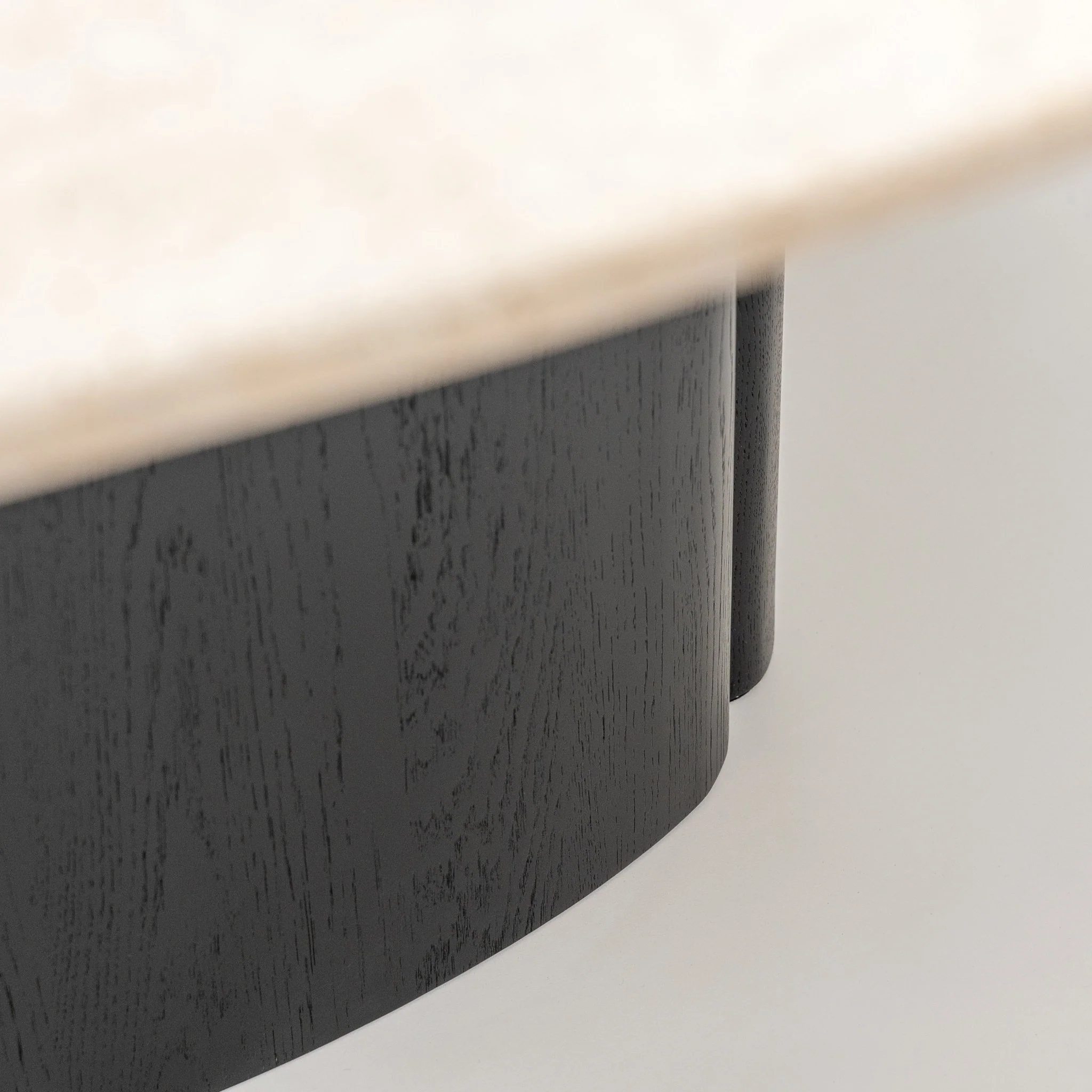 Tathra 155 Table - Black Oak & Travertine - Image 14