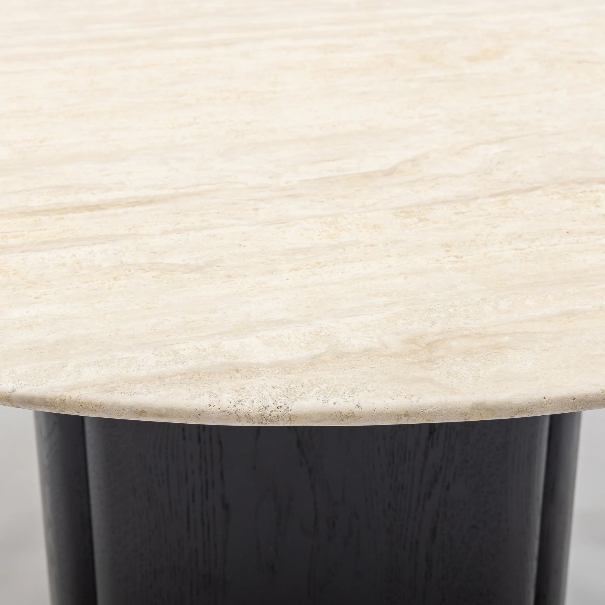 Tathra 155 Table - Black Oak & Travertine - Image 7