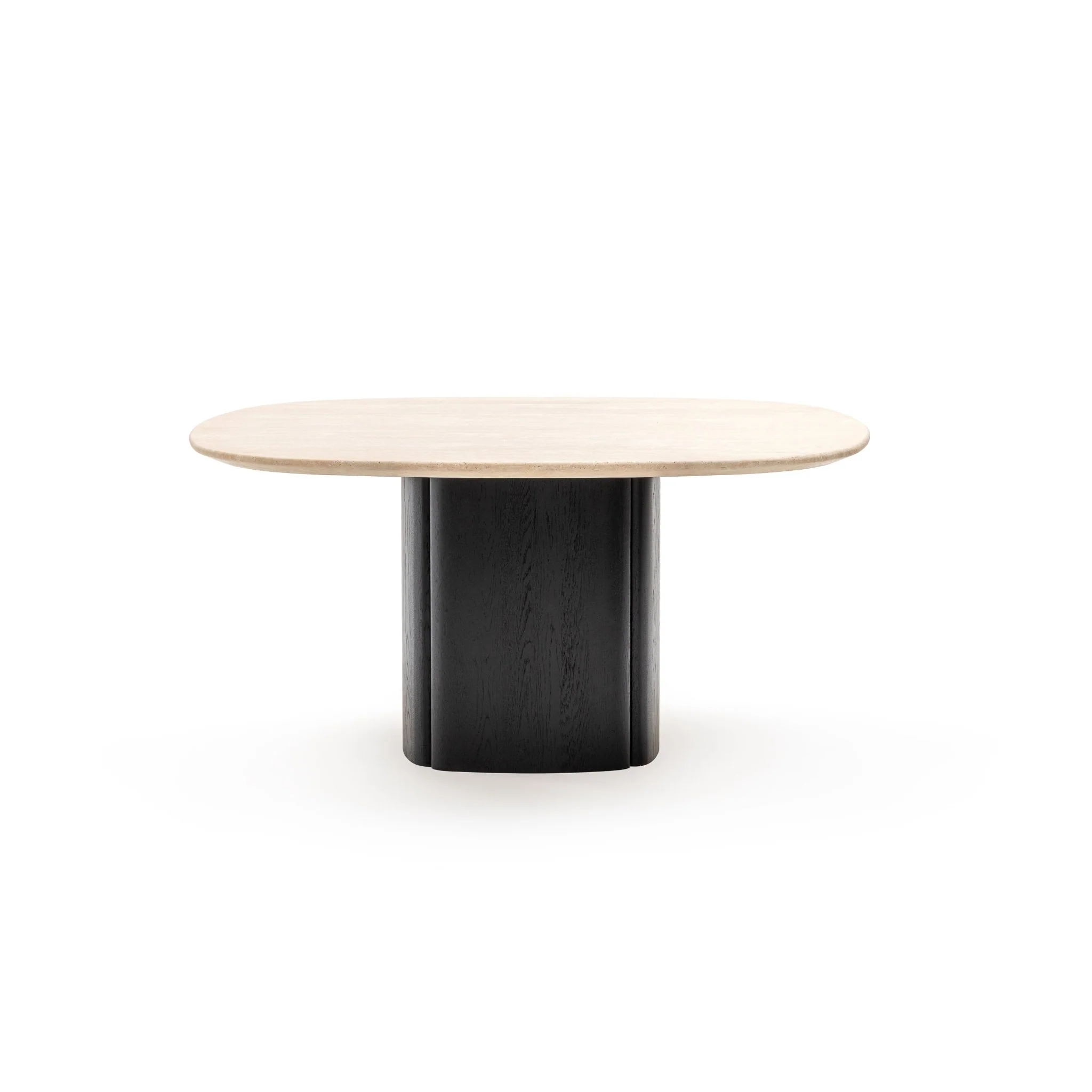 Tathra 155 Table - Black Oak & Travertine - Image 9