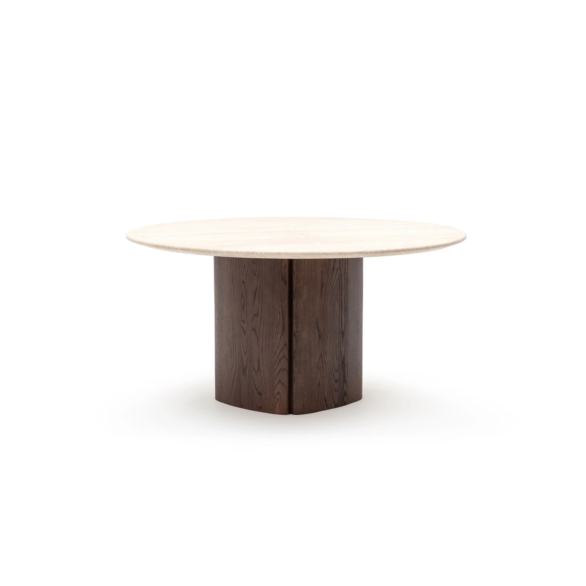 Tathra 155 Table - Espresso Oak & Travertine - Image 13