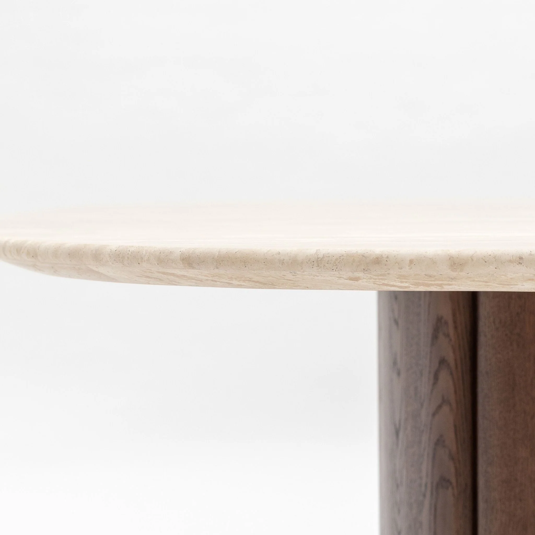 Tathra 155 Table - Espresso Oak & Travertine - Image 15