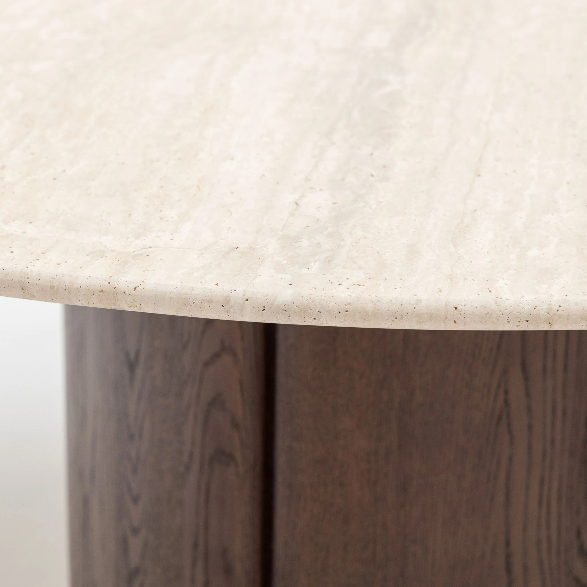 Tathra 155 Table - Espresso Oak & Travertine - Image 17