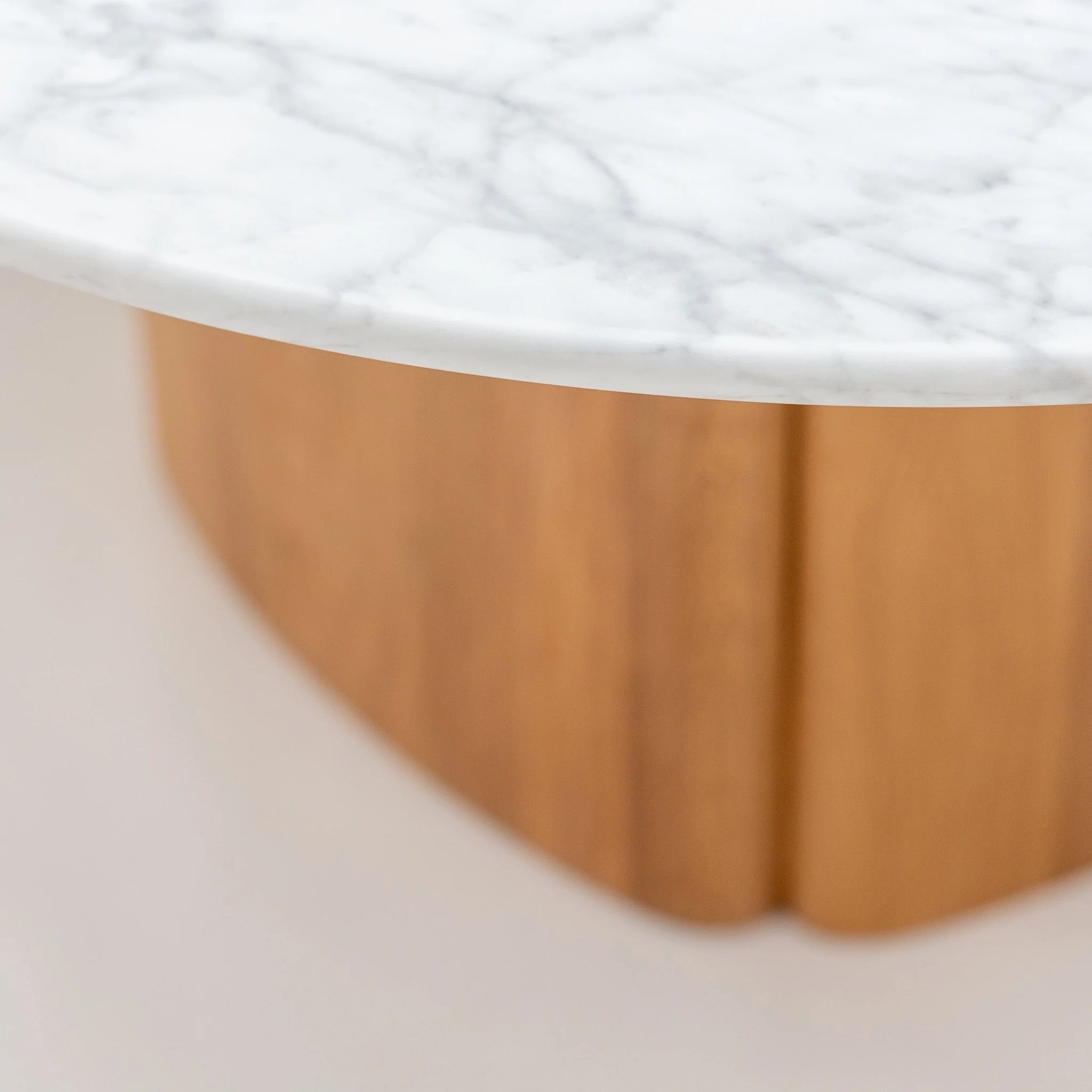 Tathra 155 Table - Light Oak & Bianca Carrara - Image 8