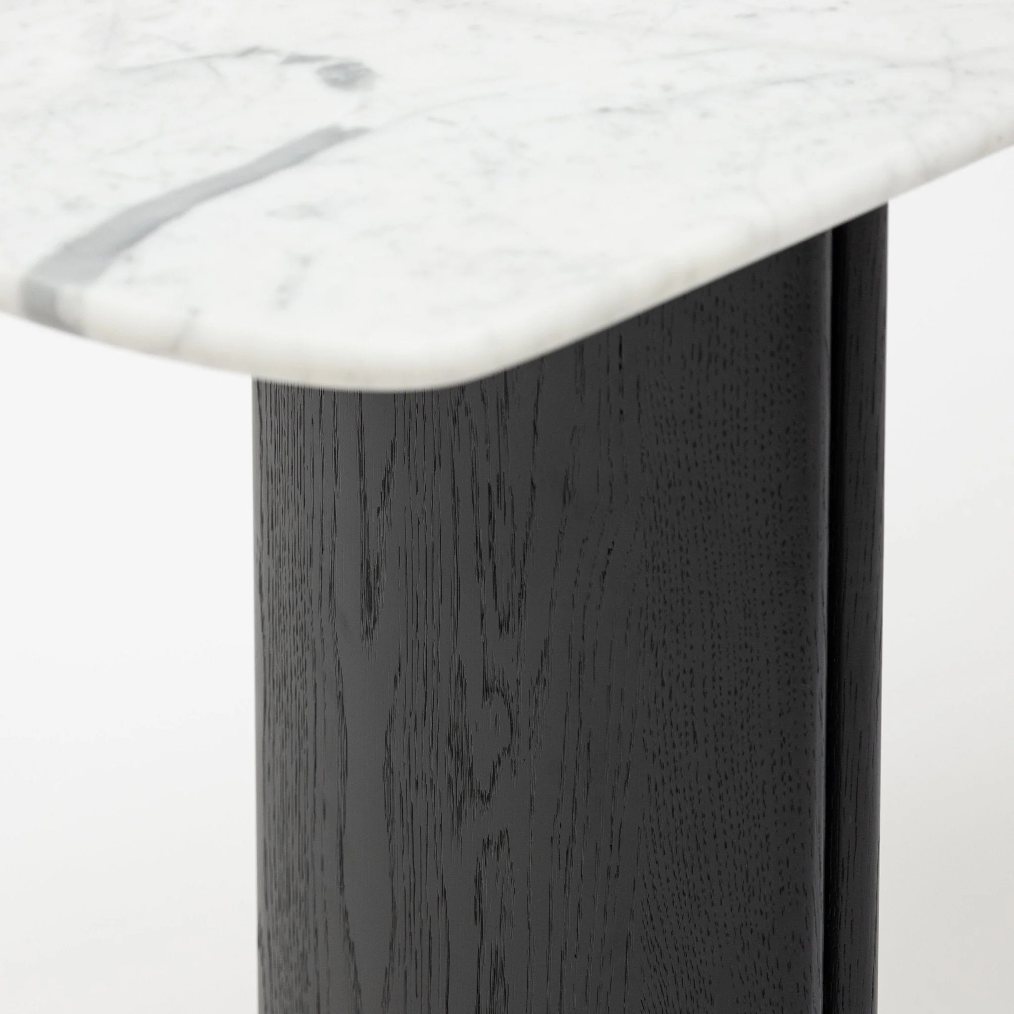 Tathra Console - Black Oak & Bianca Carrara - Image 4