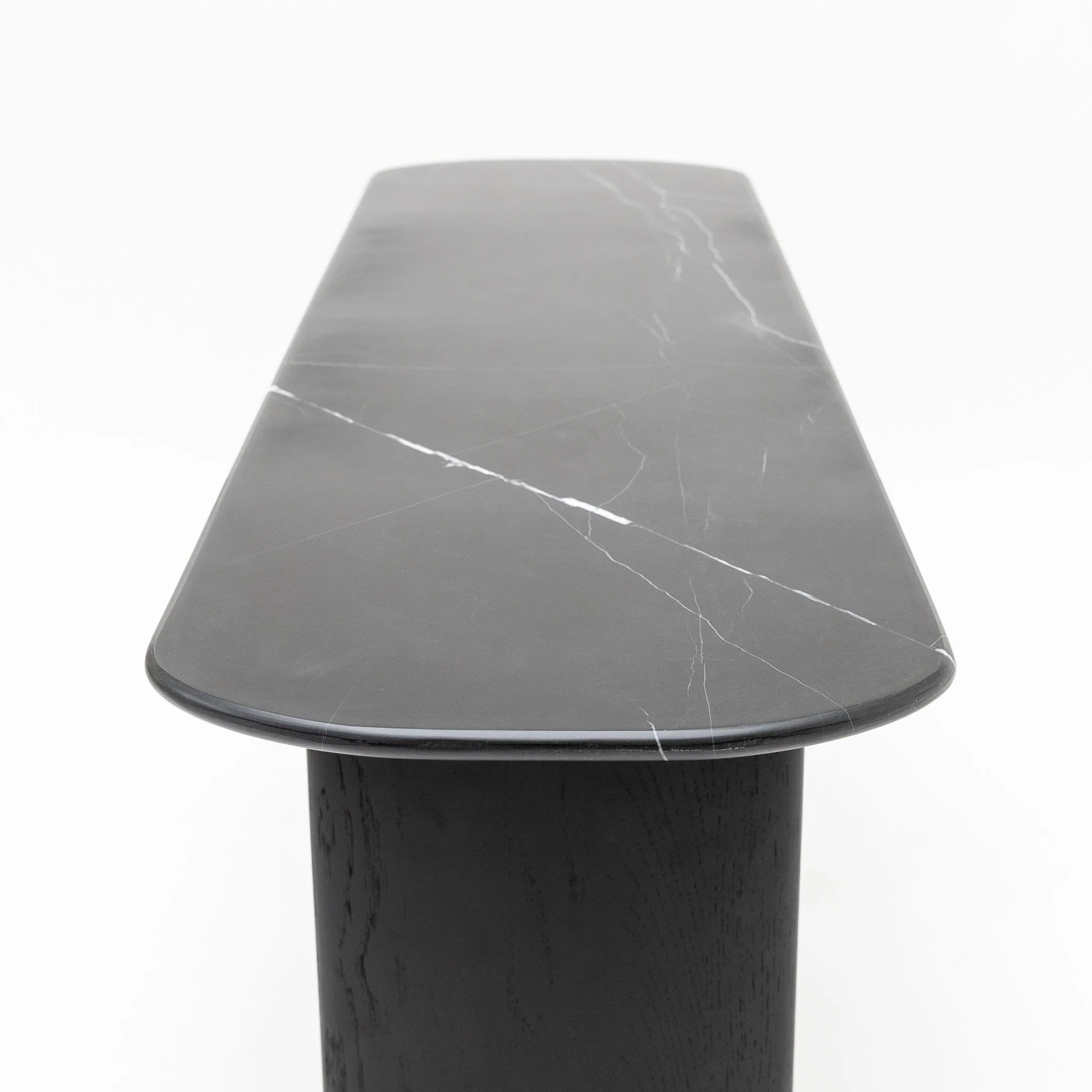 Tathra Console - Black Oak & Nero Marquina - Image 5
