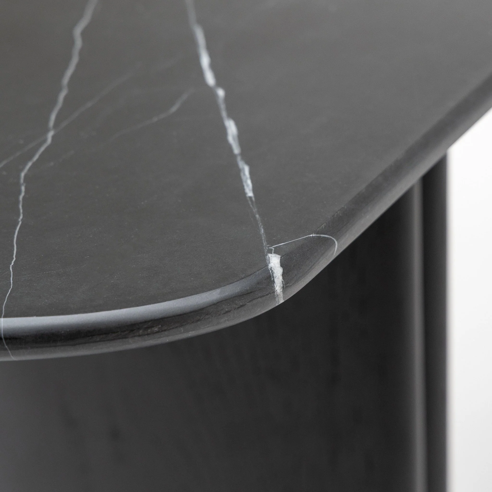 Tathra Console - Black Oak & Nero Marquina - Image 8
