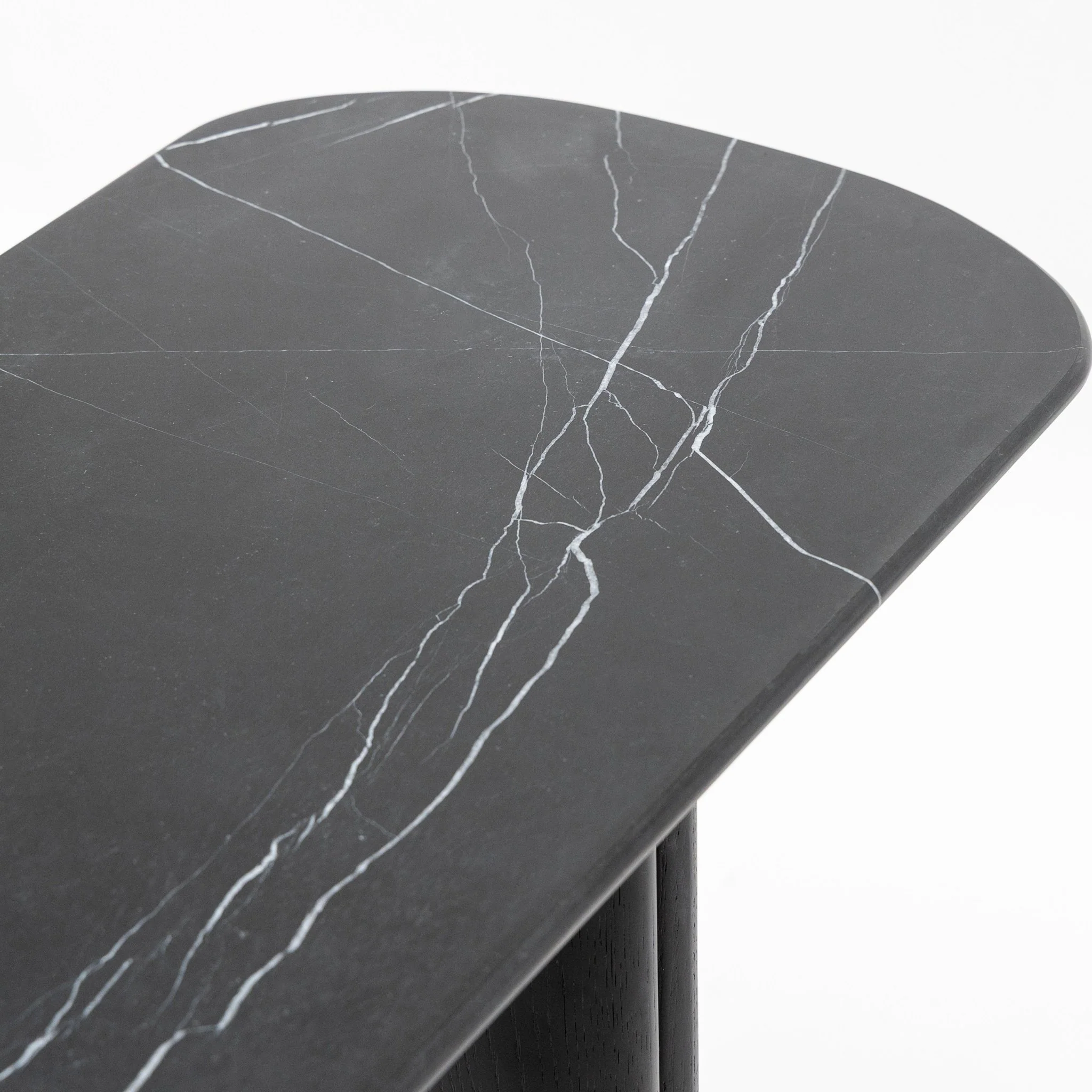 Tathra Console - Black Oak & Nero Marquina - Image 9