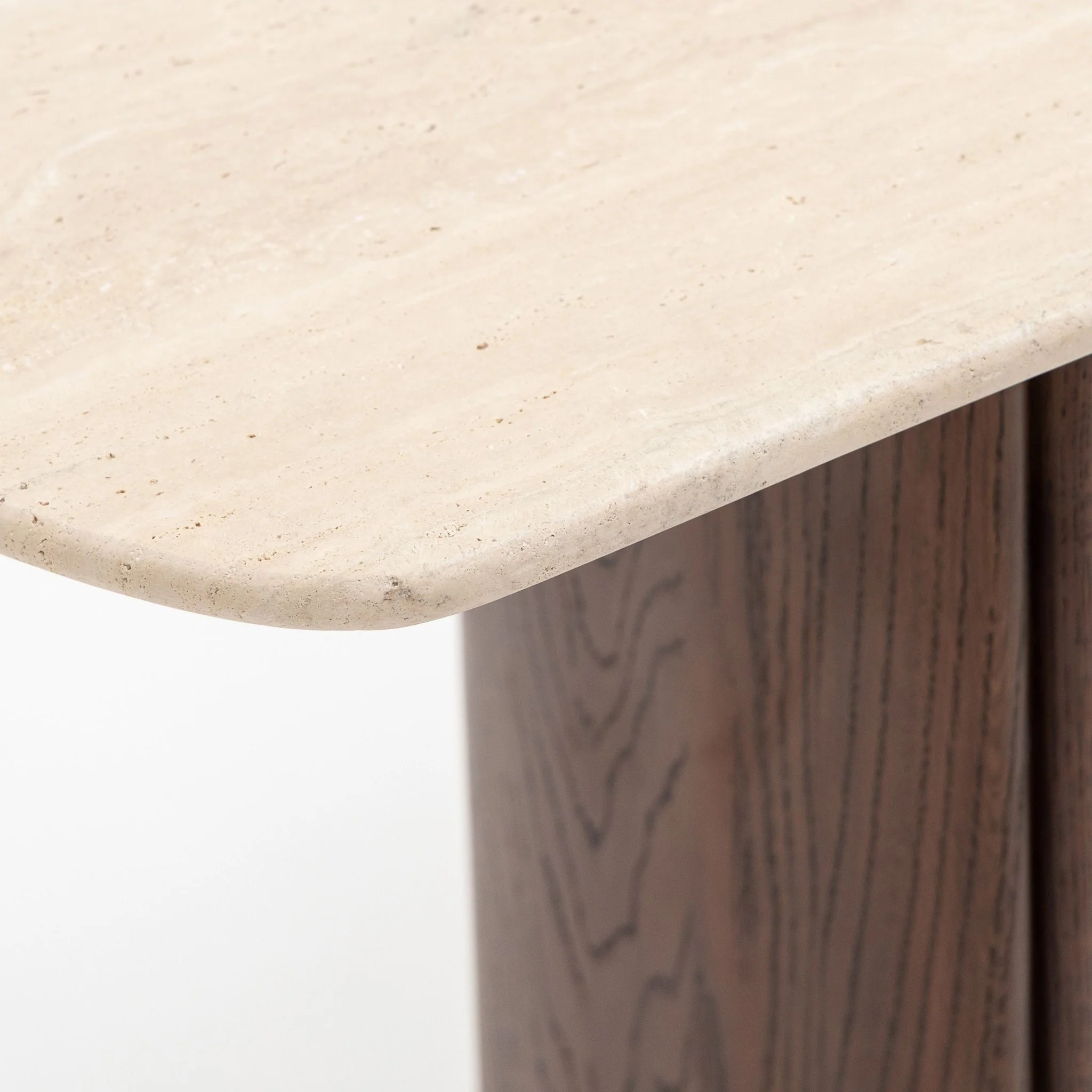 Tathra Console - Espresso Oak & Travertine - Image 7