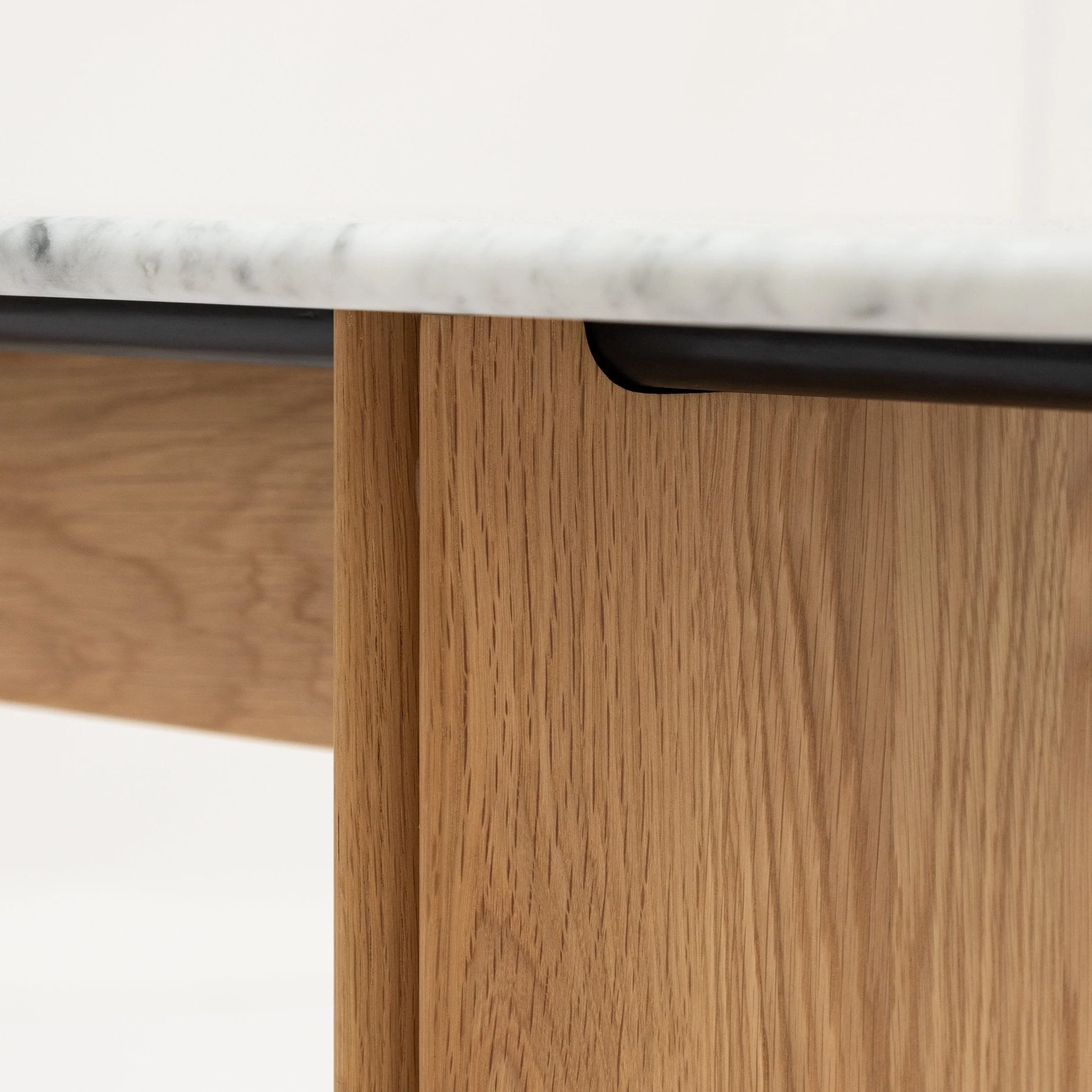 Tathra Console - Light Oak & Bianca Carrara - Image 10