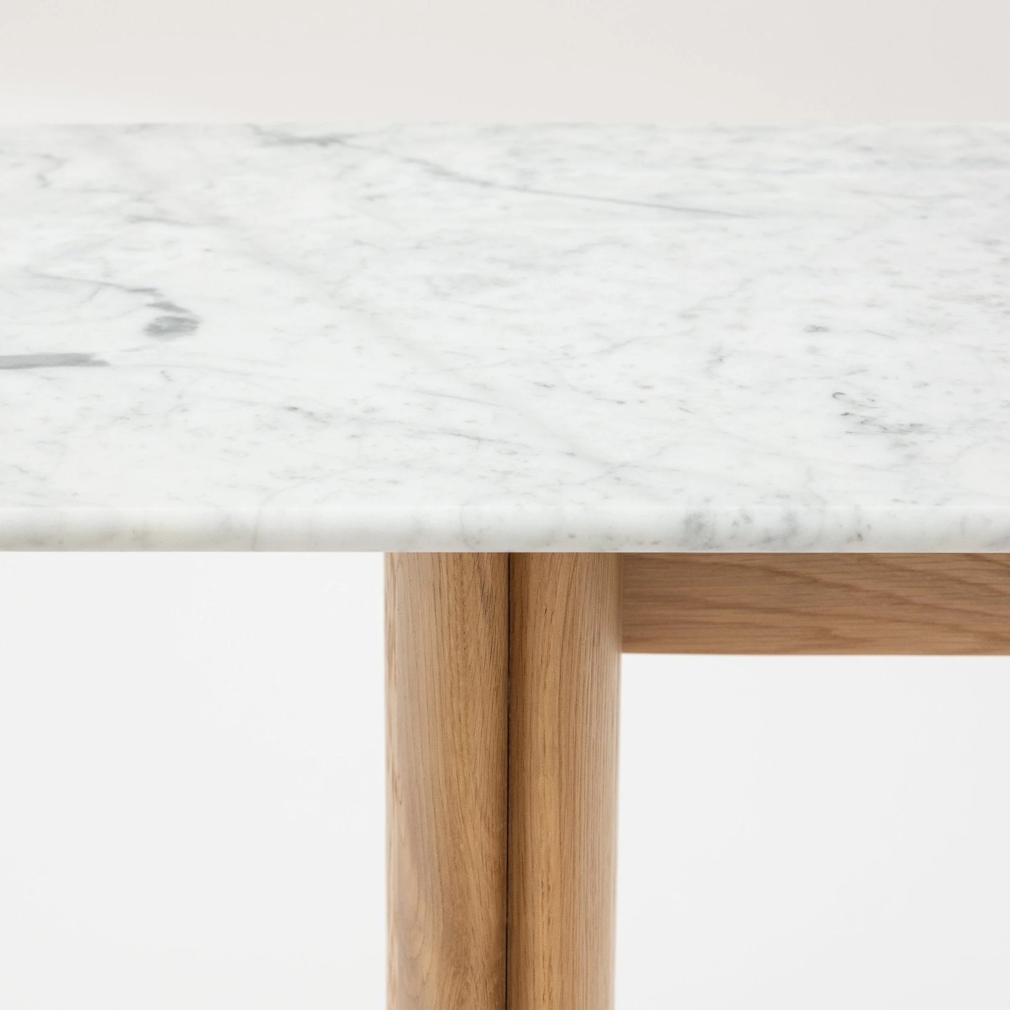 Tathra Console - Light Oak & Bianca Carrara - Image 9
