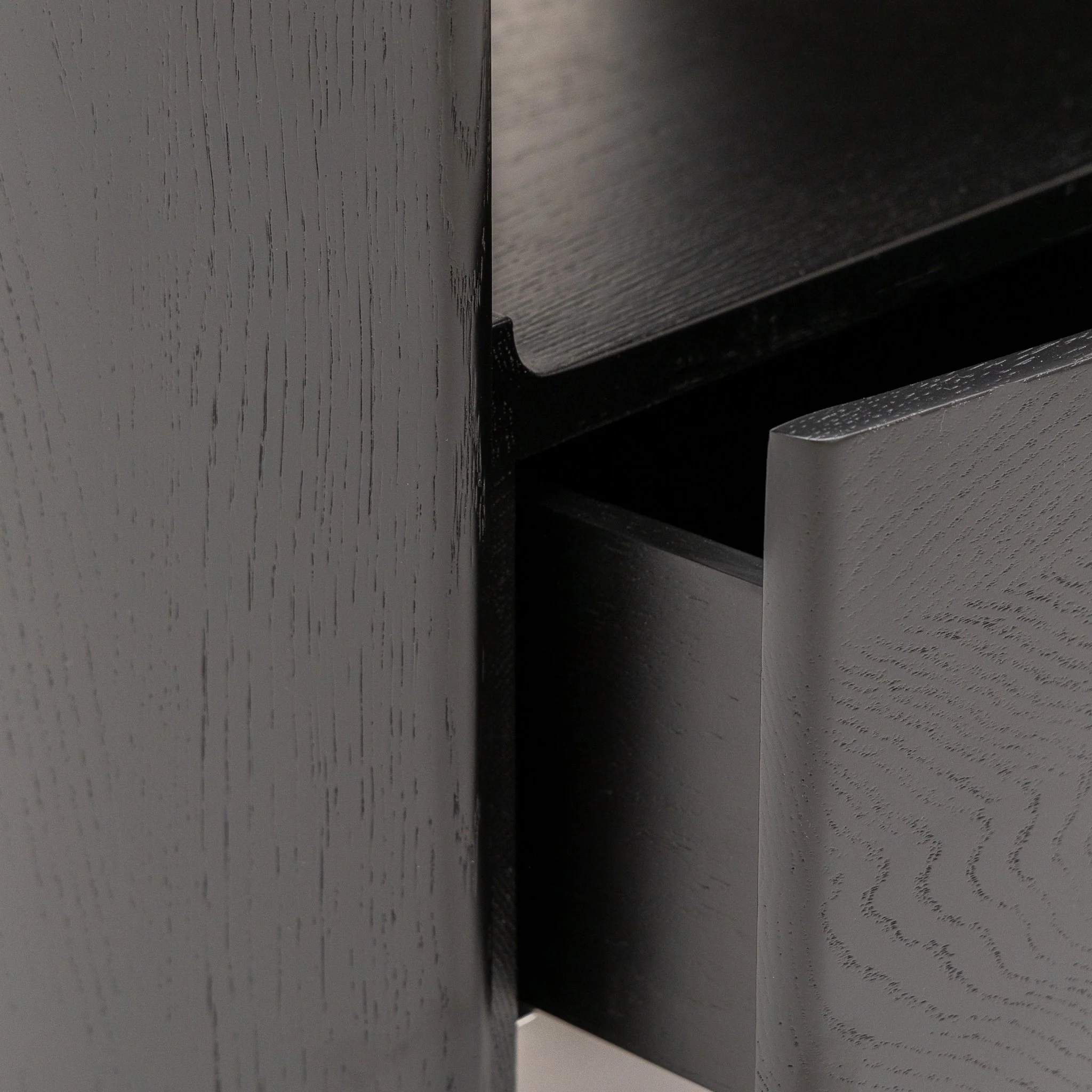 Tathra Nightstand - Black Oak & Bianca Carrara - Image 16