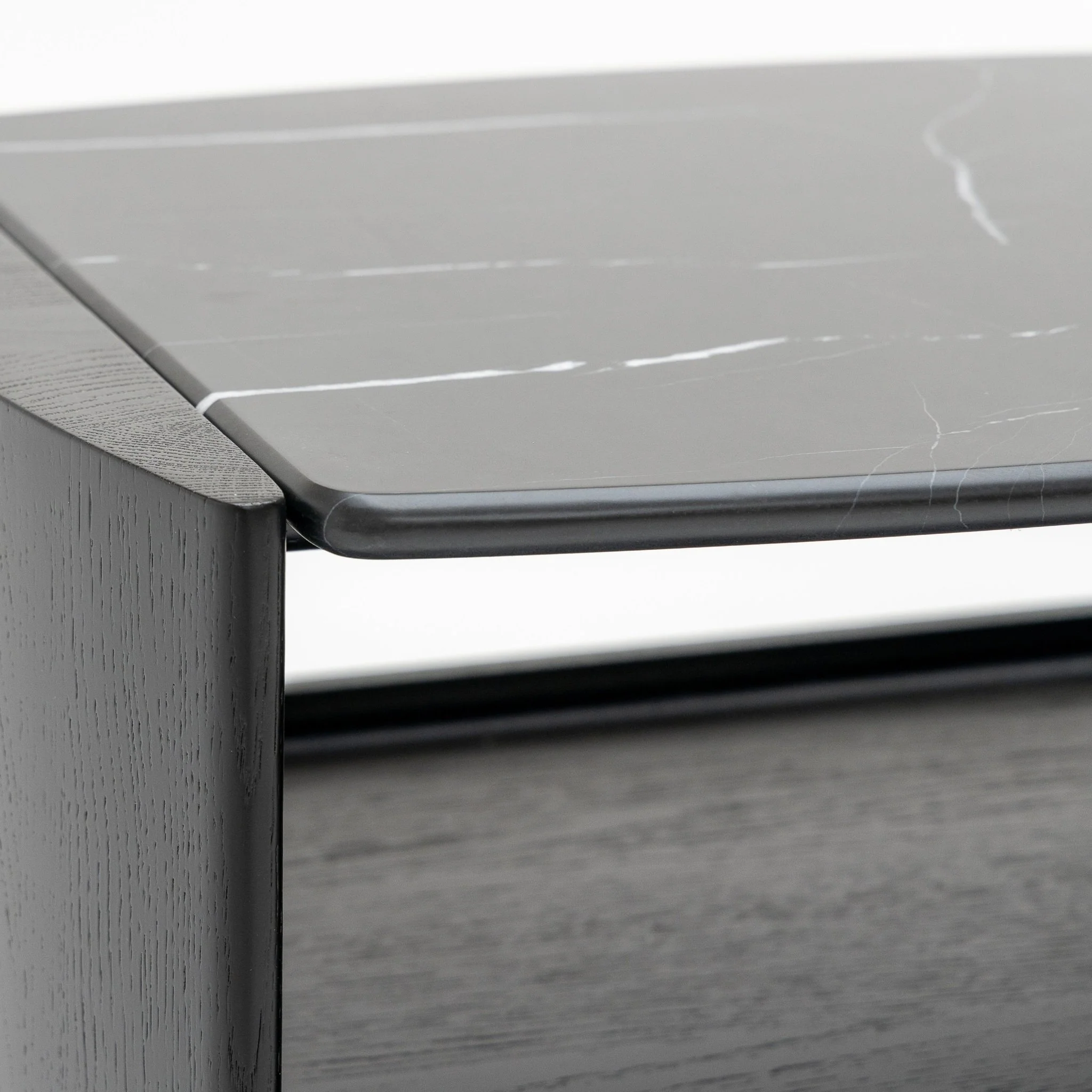 Tathra Nightstand - Black Oak & Nero Marquina - Image 10