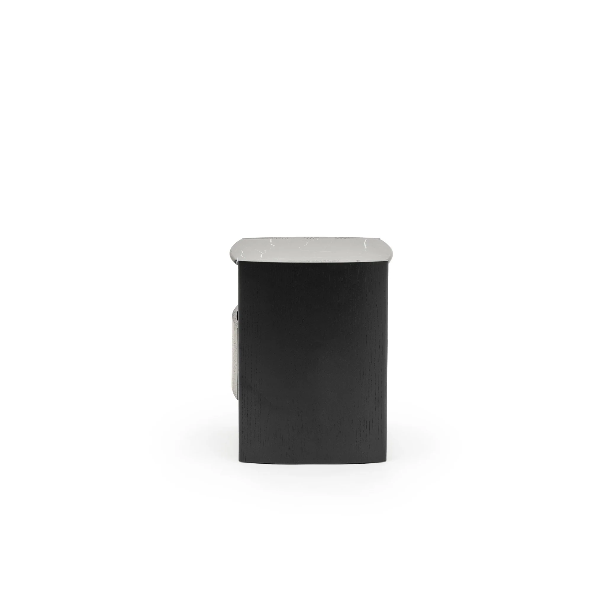 Tathra Nightstand - Black Oak & Nero Marquina - Image 3