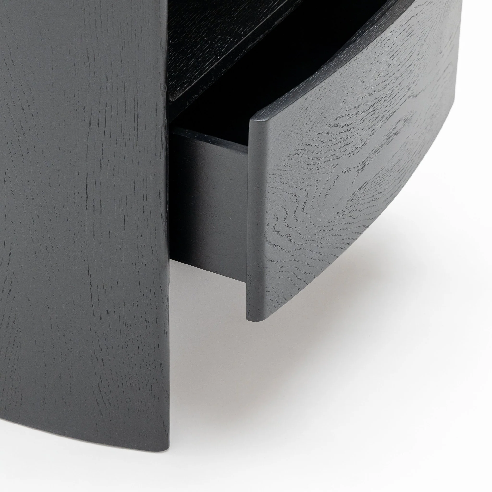 Tathra Nightstand - Black Oak & Nero Marquina - Image 6