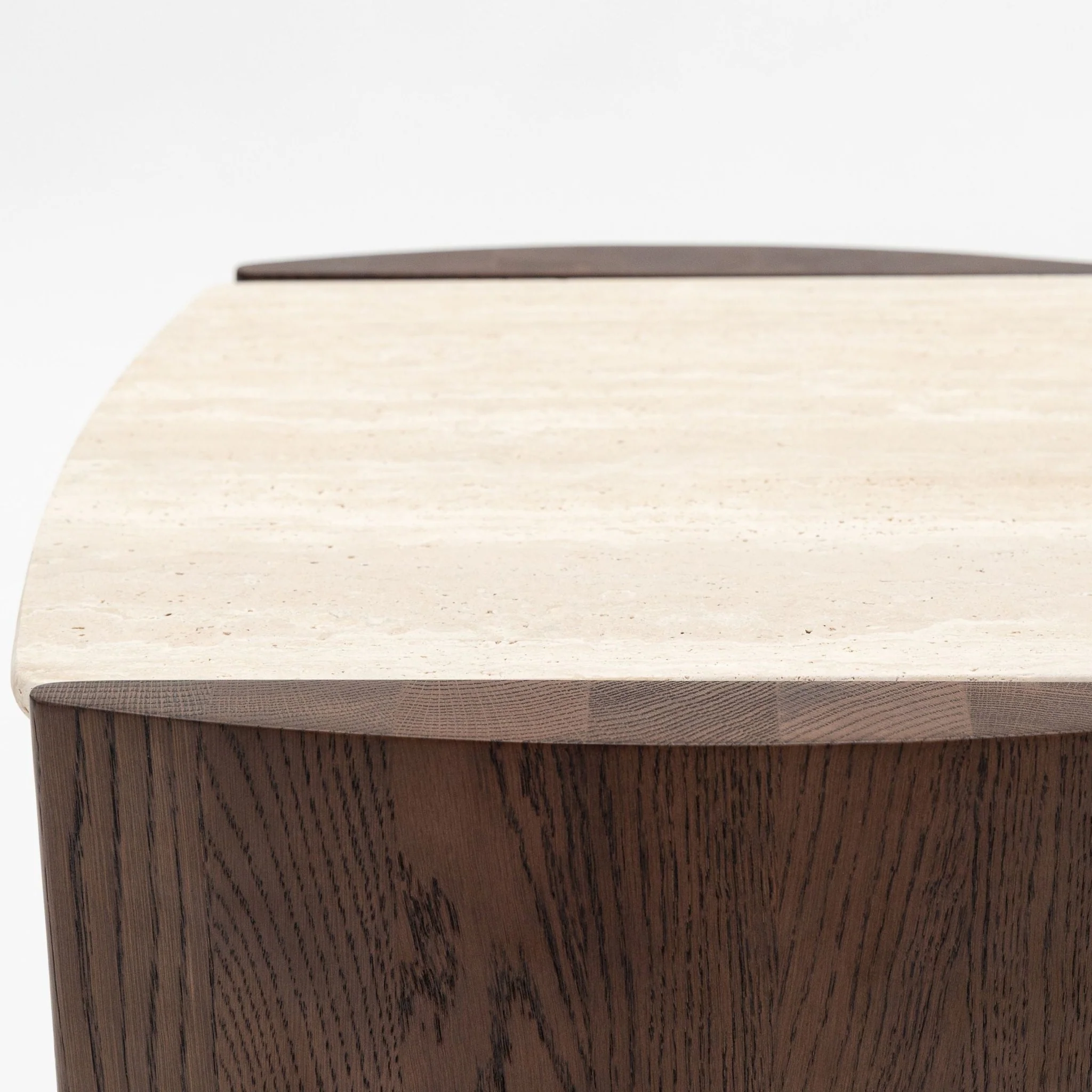 Tathra Nightstand - Espresso Oak & Travertine - Image 8
