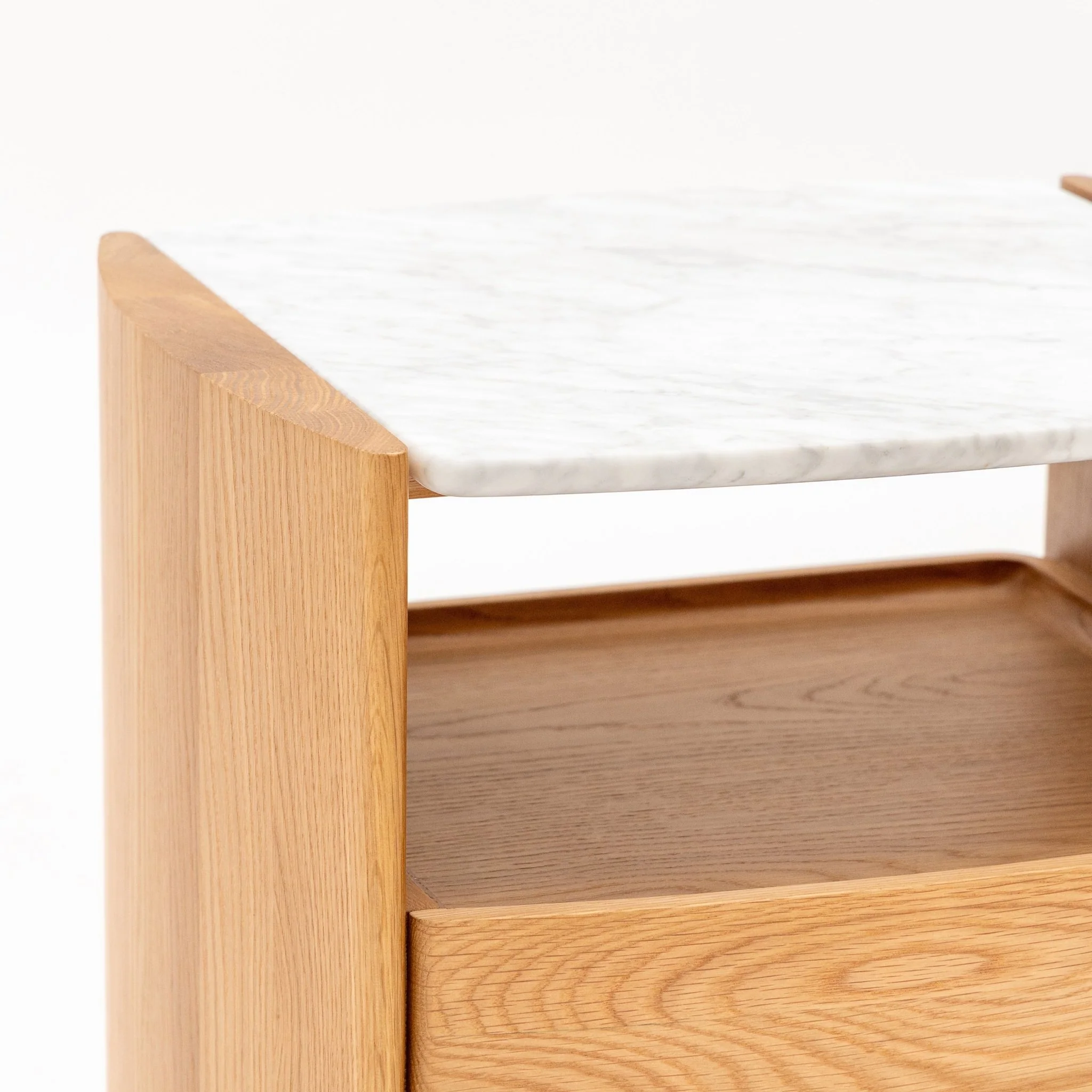 Tathra Nightstand - Light Oak & Bianca Carrara - Image 11