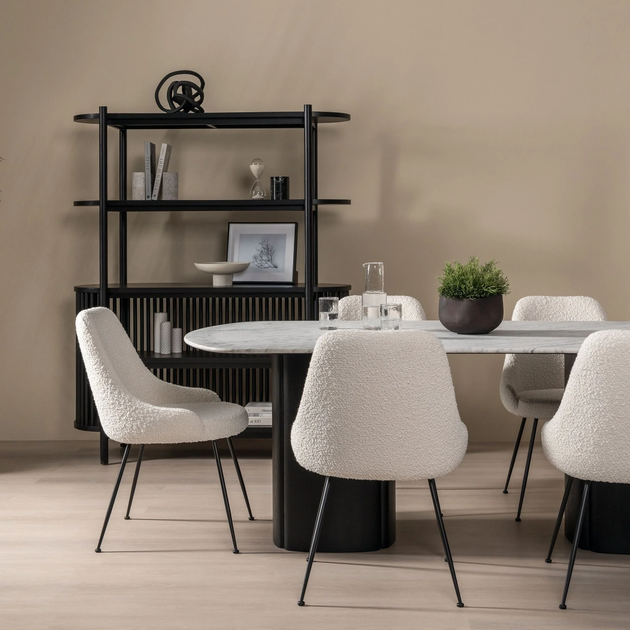 Tathra Table - Black Oak & Bianca Carrara - Image 6