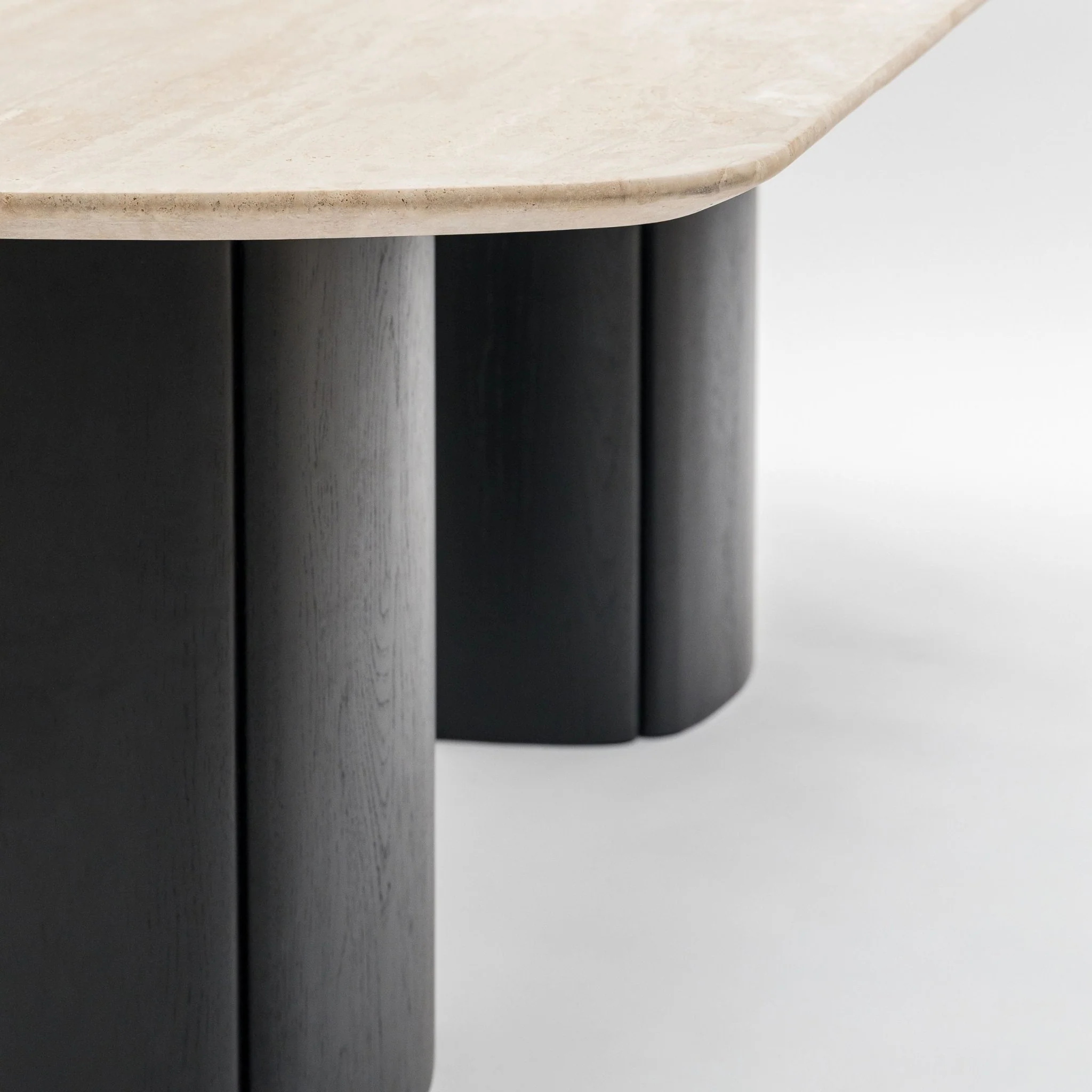 Tathra Table - Black Oak & Travertine - Image 6