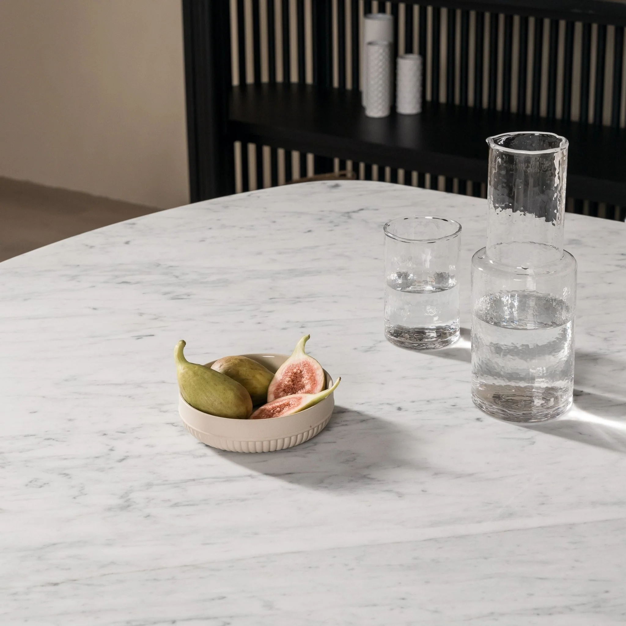 Tathra Table - Light Oak & Bianca Carrara - Image 10