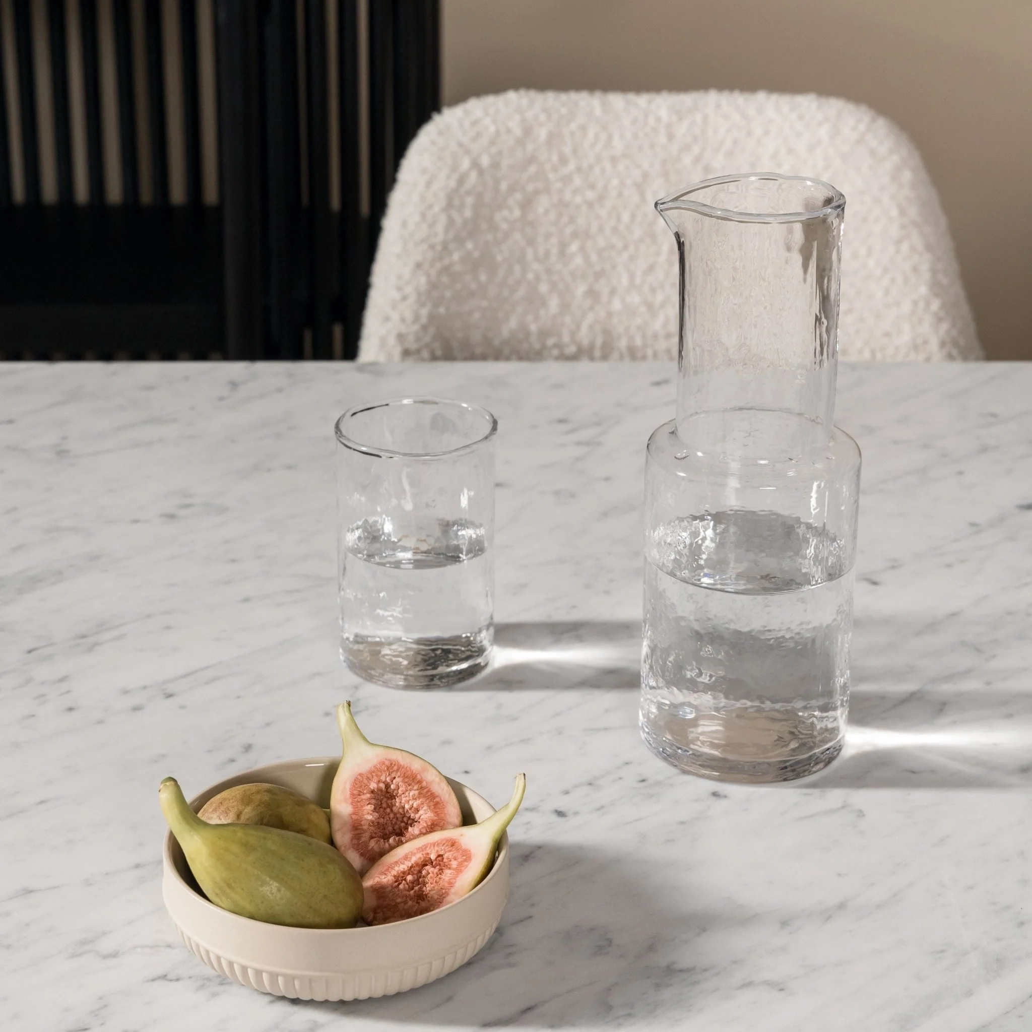 Tathra Table - Light Oak & Bianca Carrara - Image 2
