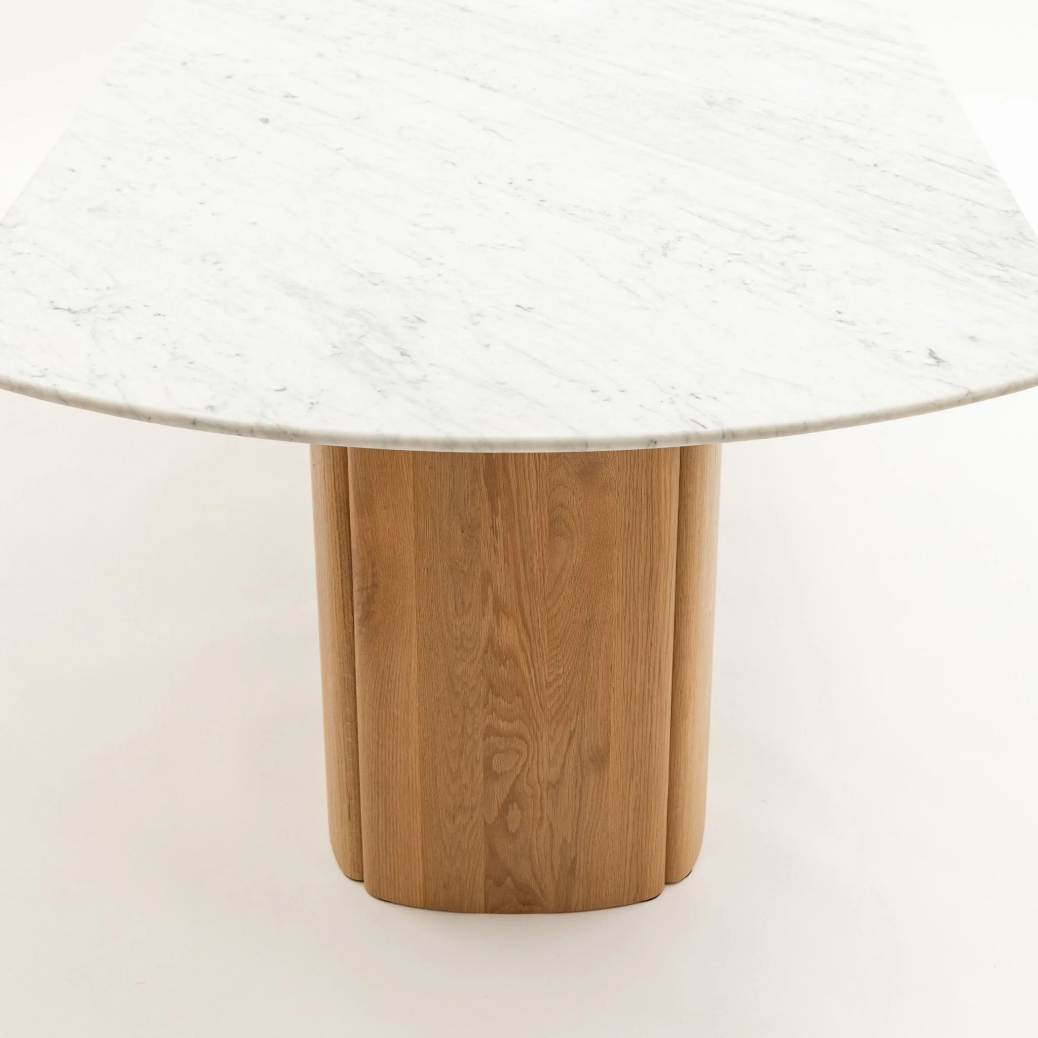 Tathra Table - Light Oak & Bianca Carrara - Image 7