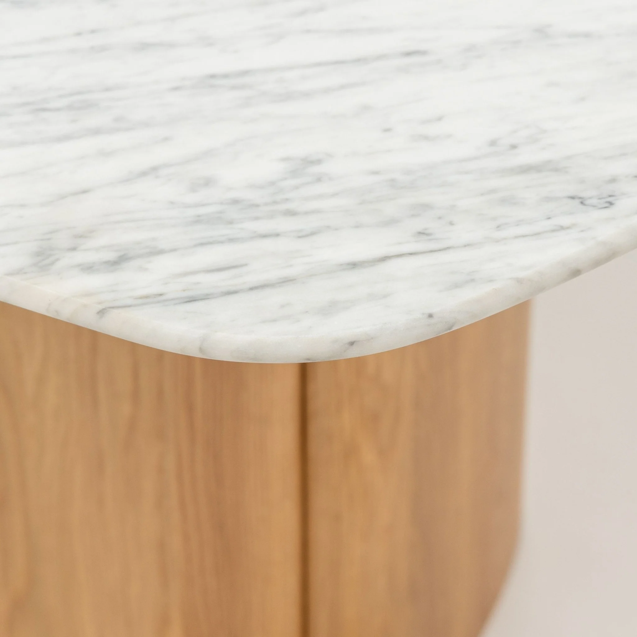 Tathra Table - Light Oak & Bianca Carrara - Image 8